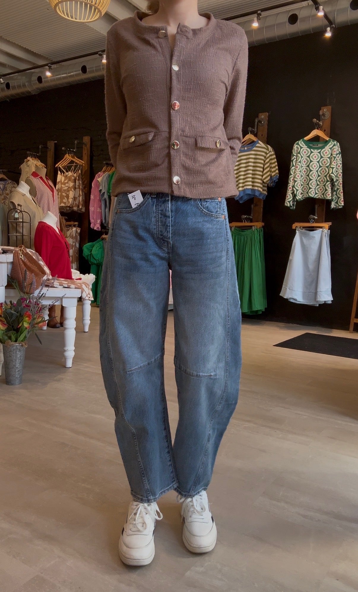 Harper Cropped Barrel-Pants-Habitual-The Funky Zebra Ames, Women's Fashion Boutique in Ames, Iowa