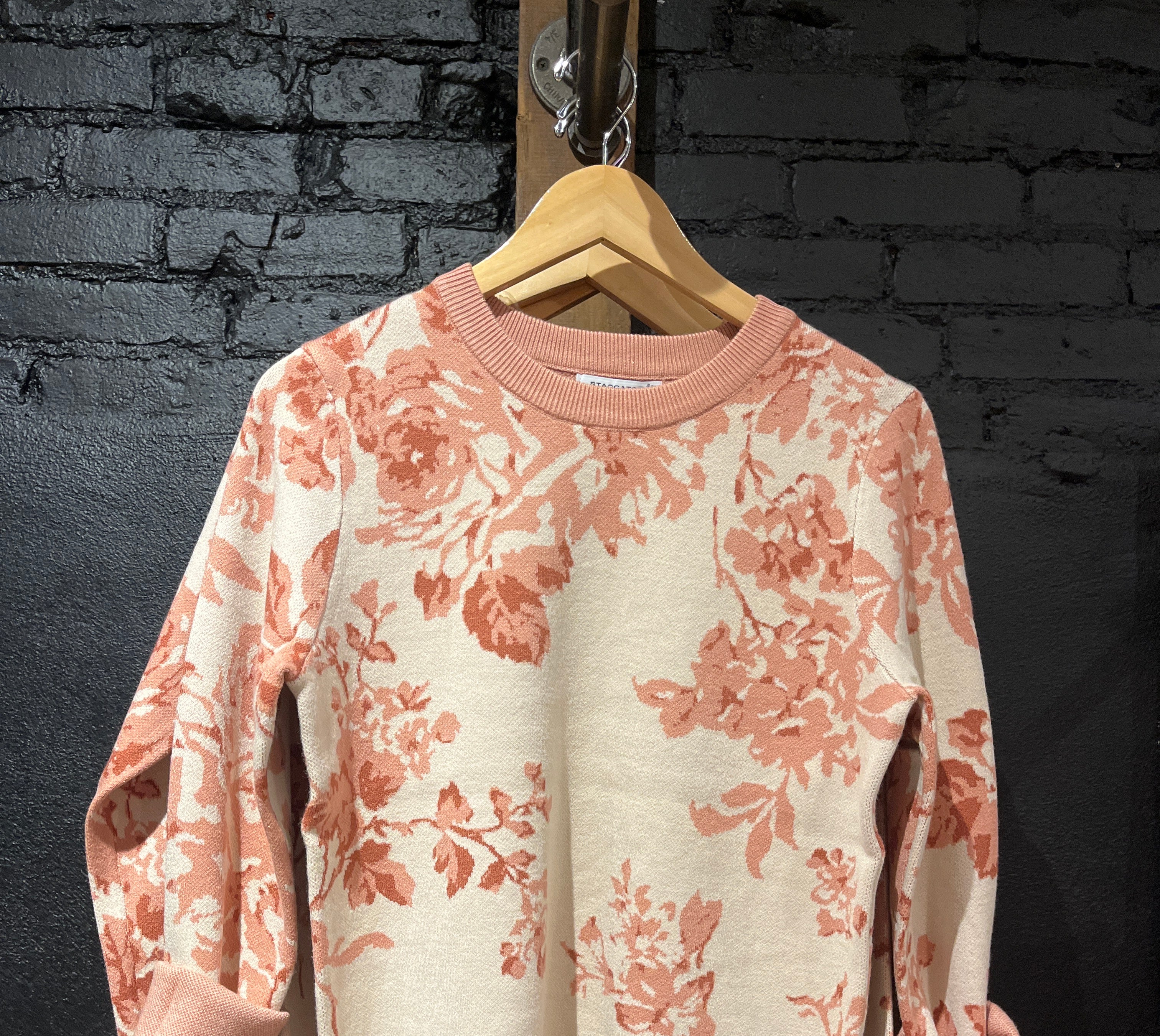 Jenni Salmon Sweater-Sweaters-Staccato-The Funky Zebra Ames, Women's Fashion Boutique in Ames, Iowa