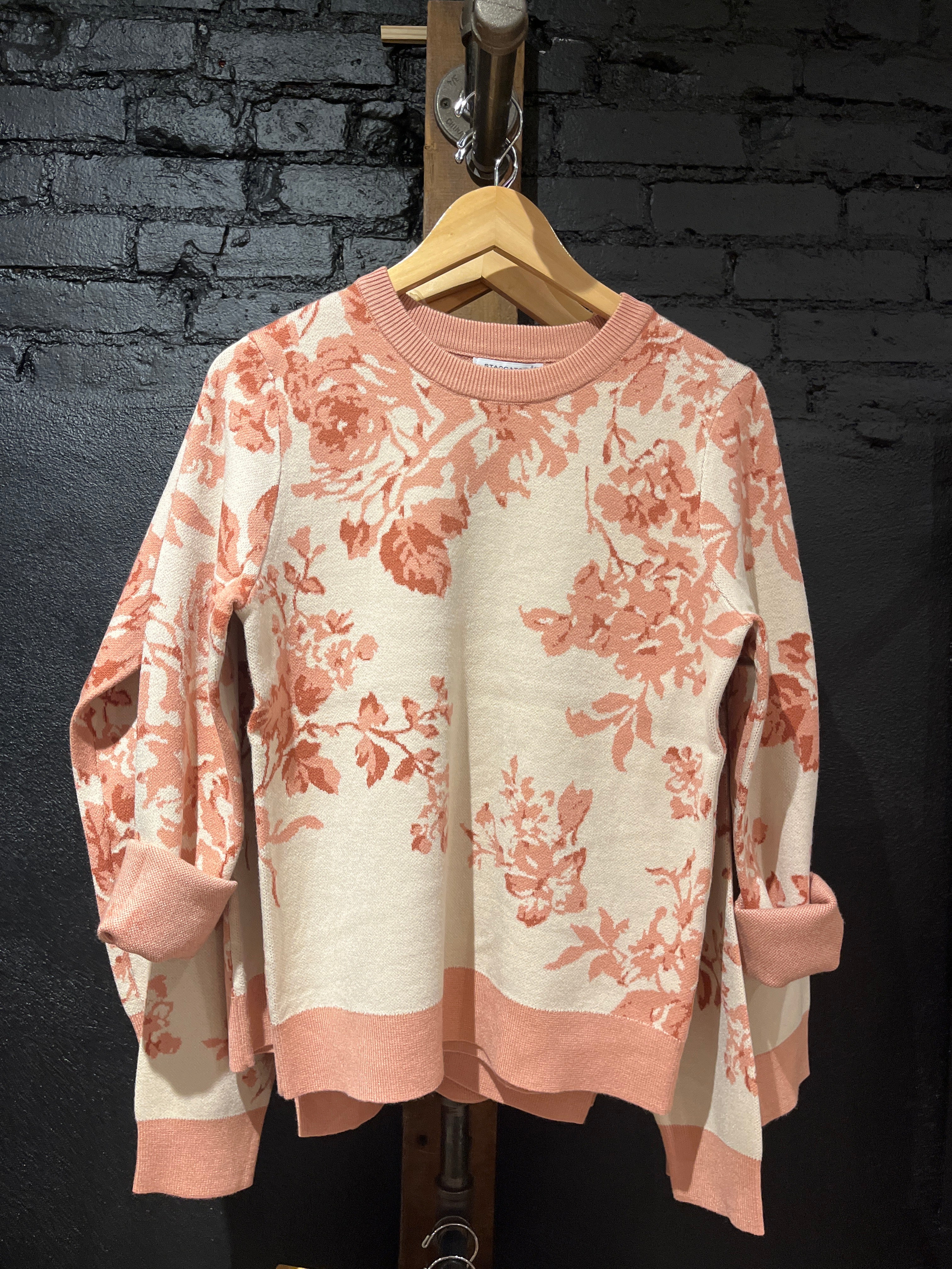 Jenni Salmon Sweater-Sweaters-Staccato-The Funky Zebra Ames, Women's Fashion Boutique in Ames, Iowa