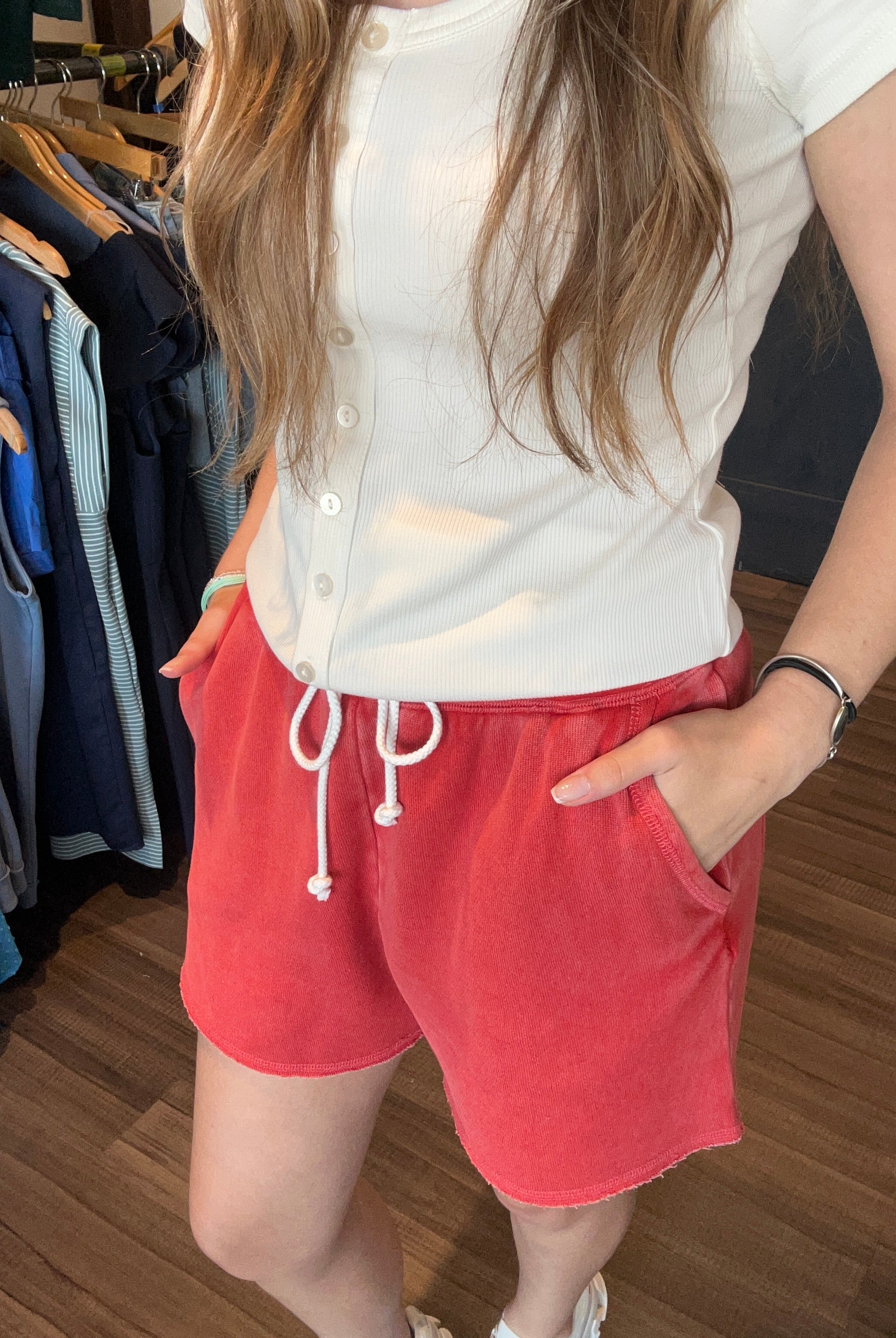 Jordan Shorts-The Funky Zebra Ames-The Funky Zebra Ames, Women's Fashion Boutique in Ames, Iowa