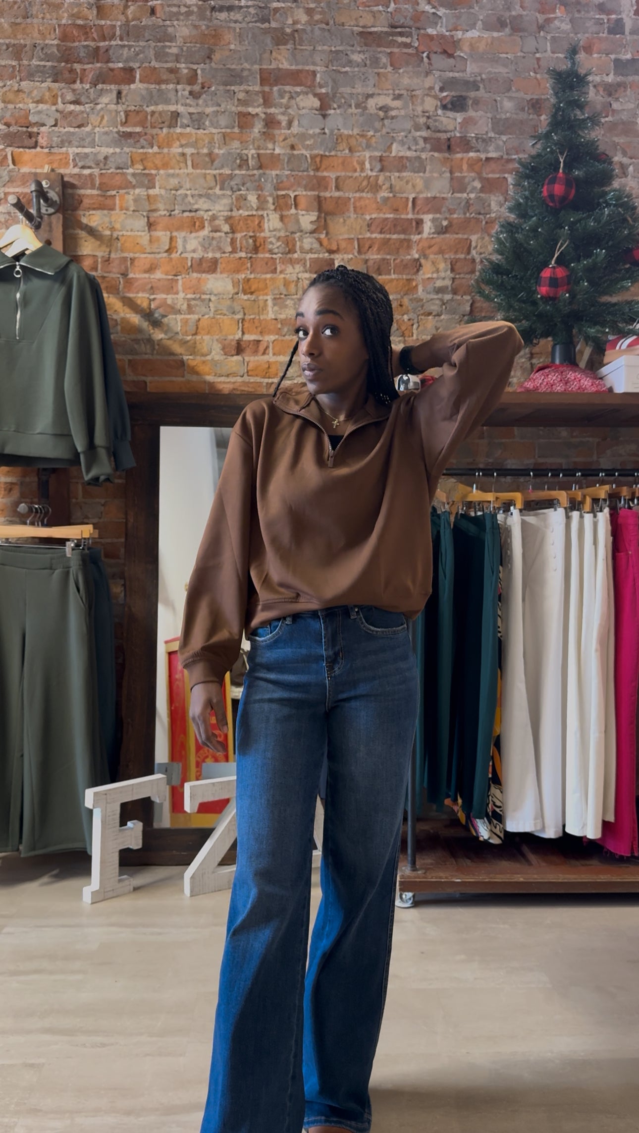 DOORBUSTER Scuba Sweatshirs-Sweatshirt-Zenana-The Funky Zebra Ames, Women's Fashion Boutique in Ames, Iowa