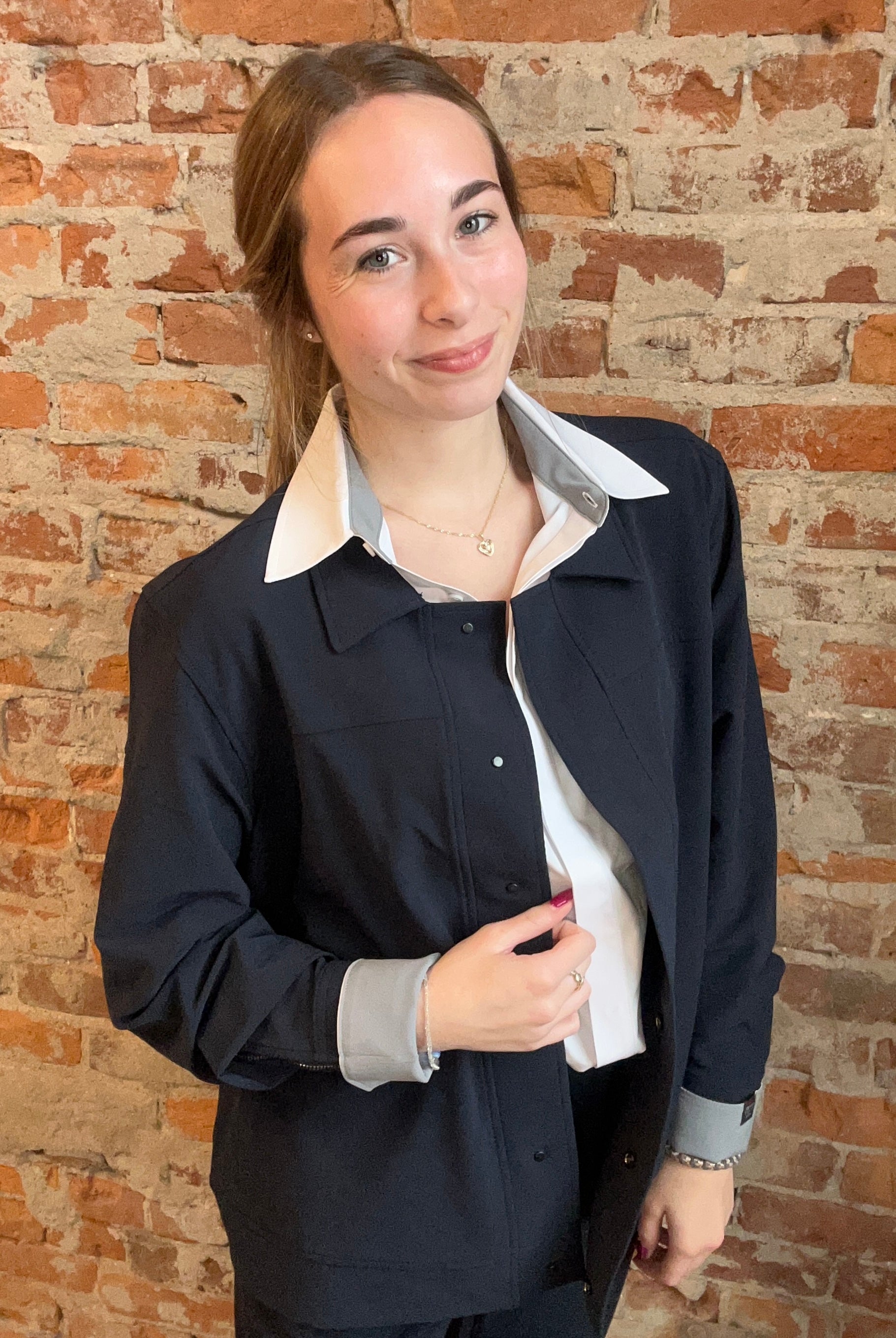 Challenger Navy Jacket-Storm Creek-The Funky Zebra Ames, Women's Fashion Boutique in Ames, Iowa