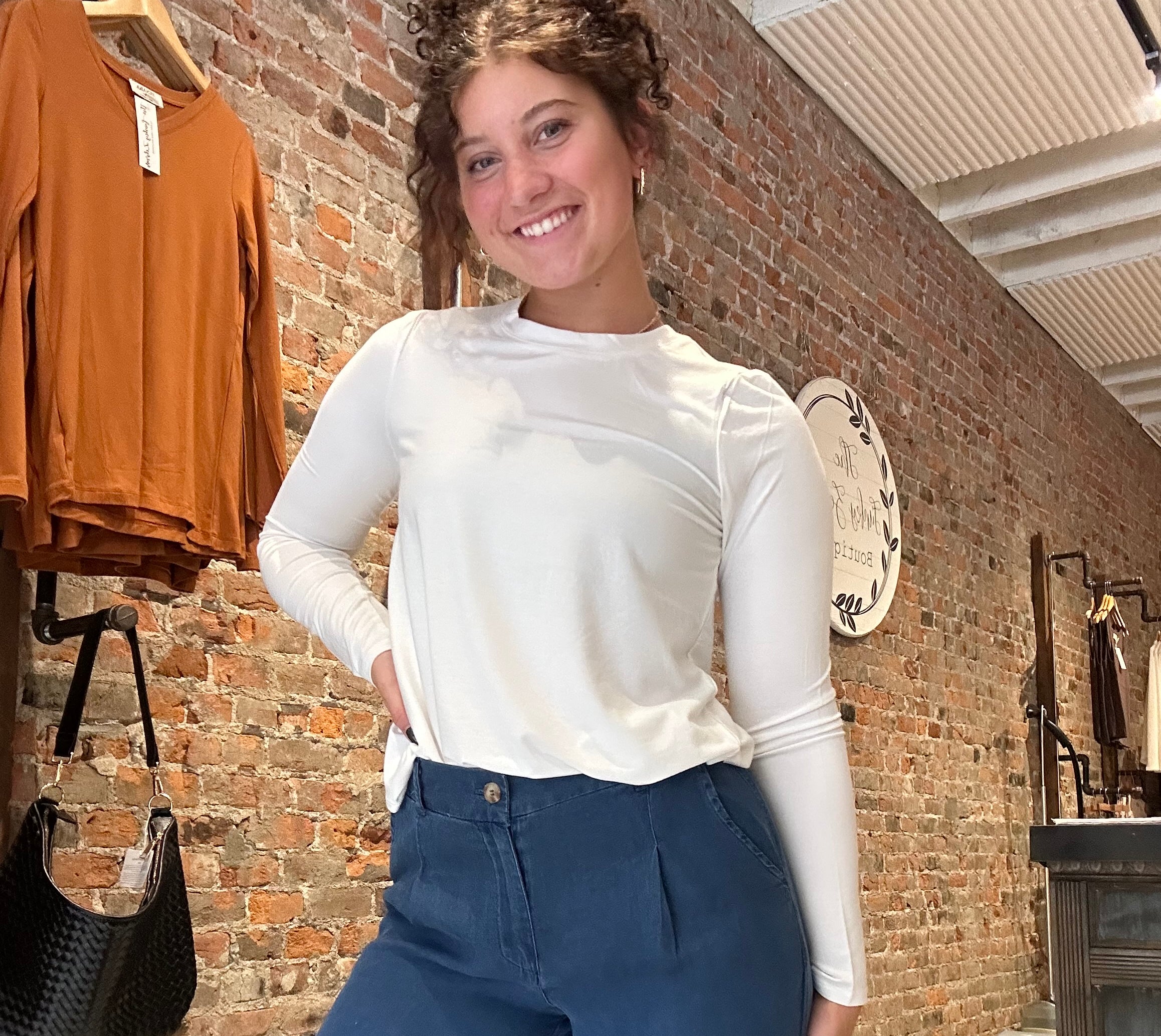 Stassia Top-Long Sleeves-Thread and Supply-The Funky Zebra Ames, Women's Fashion Boutique in Ames, Iowa