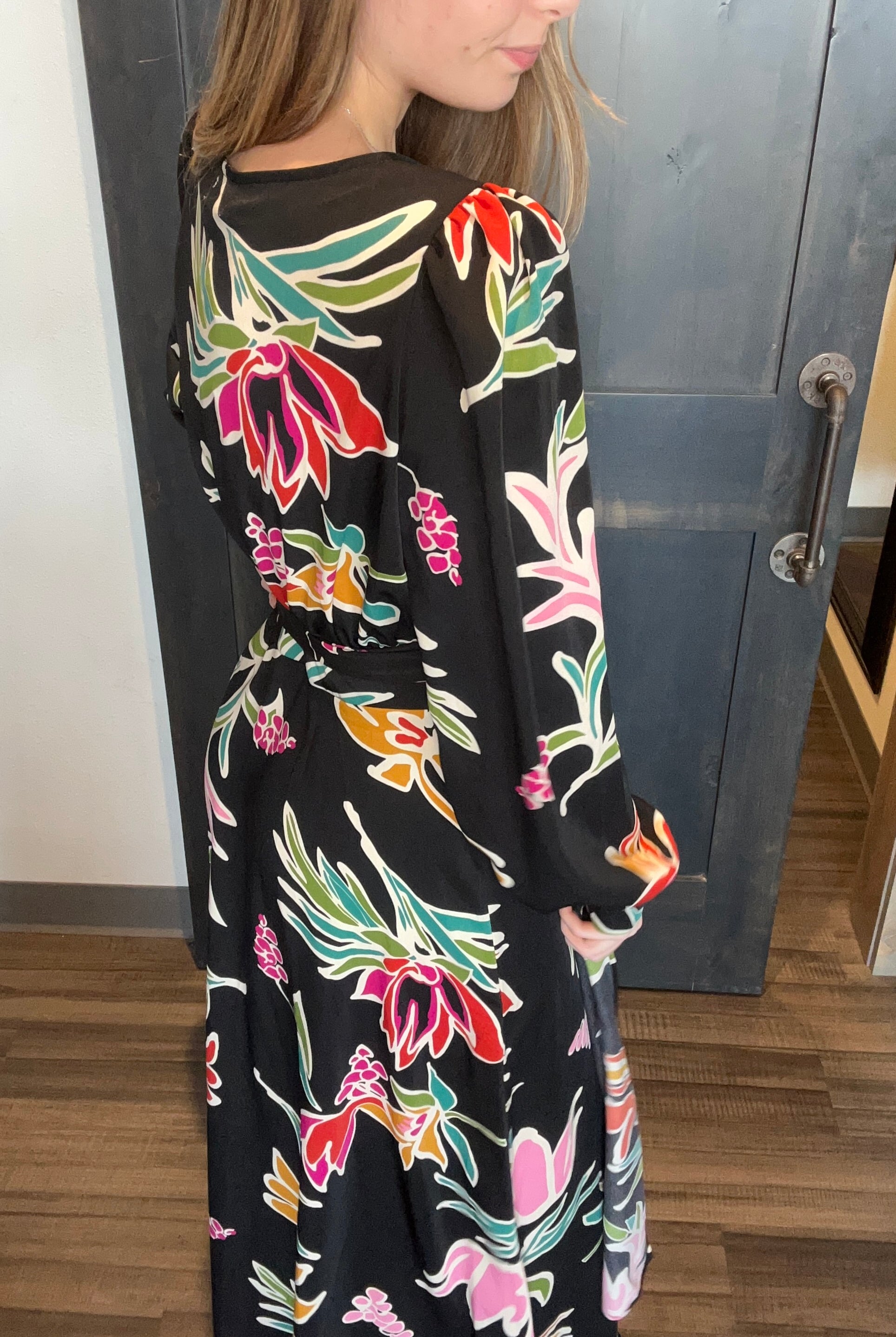 CL June Floral Dress-The Funky Zebra Ames-The Funky Zebra Ames, Women's Fashion Boutique in Ames, Iowa