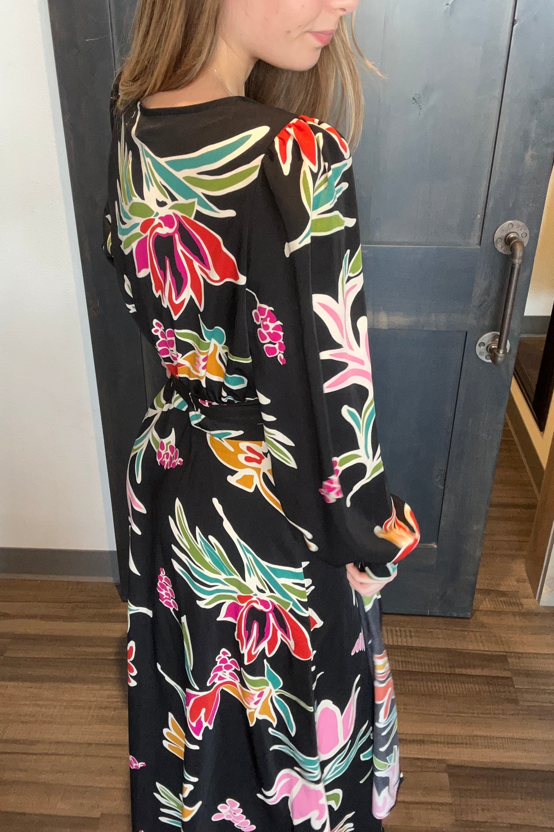 CL June Floral Dress-The Funky Zebra Ames-The Funky Zebra Ames, Women's Fashion Boutique in Ames, Iowa