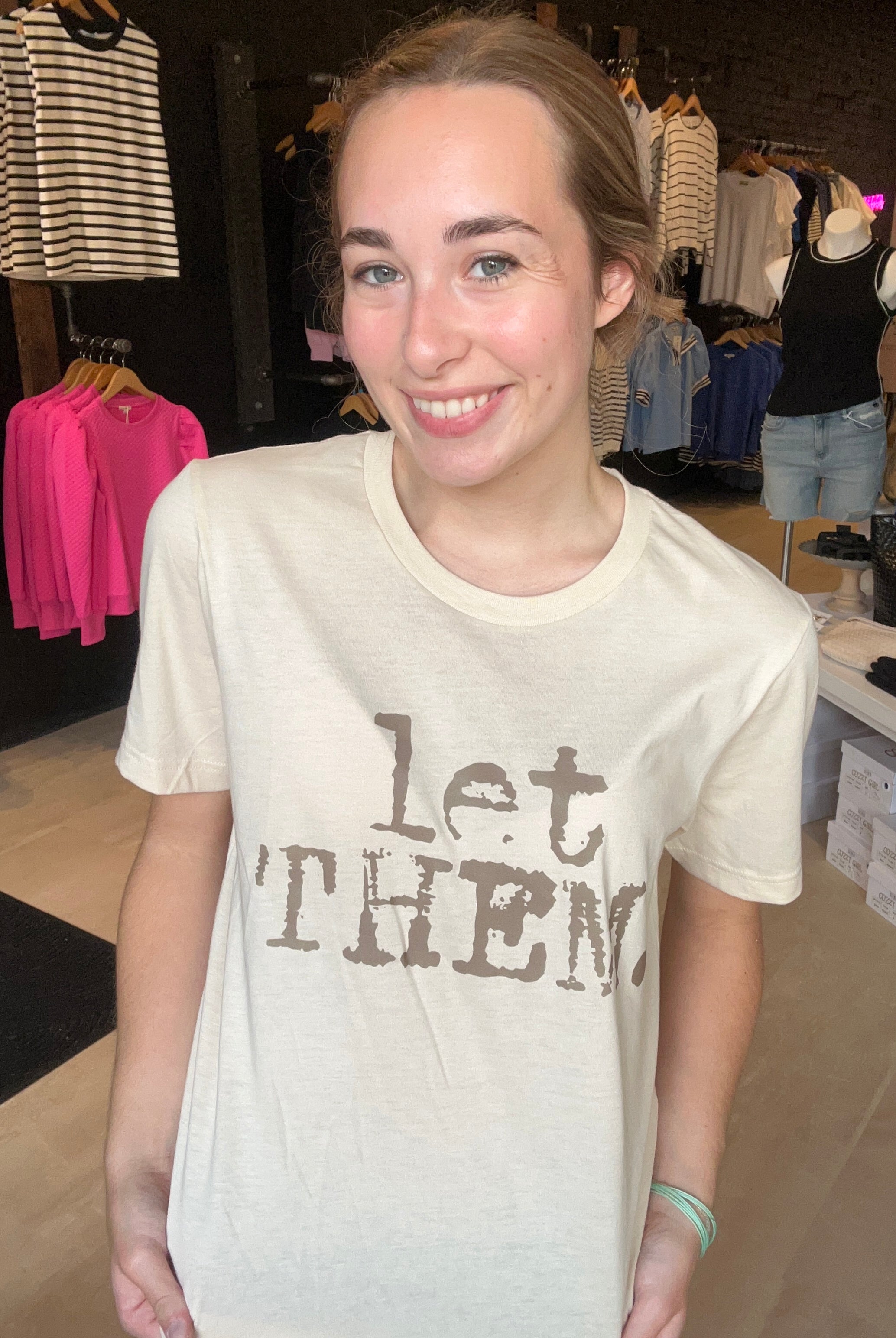 Let Them Tee-Graphic Tee's-Ocean and 7th-The Funky Zebra Ames, Women's Fashion Boutique in Ames, Iowa