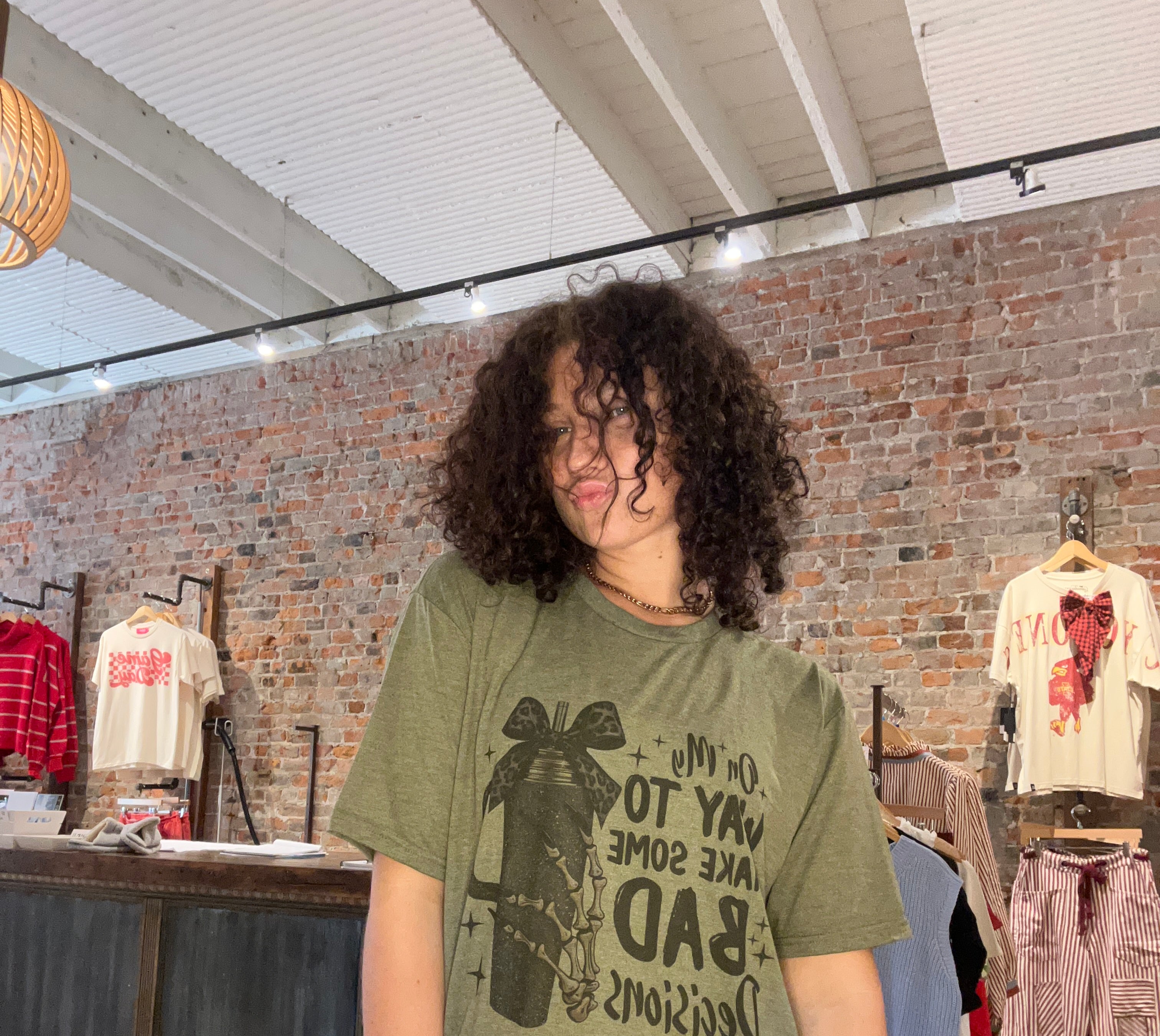 Bad Decisions Tee-Graphic Tee's-Trendznmore-The Funky Zebra Ames, Women's Fashion Boutique in Ames, Iowa