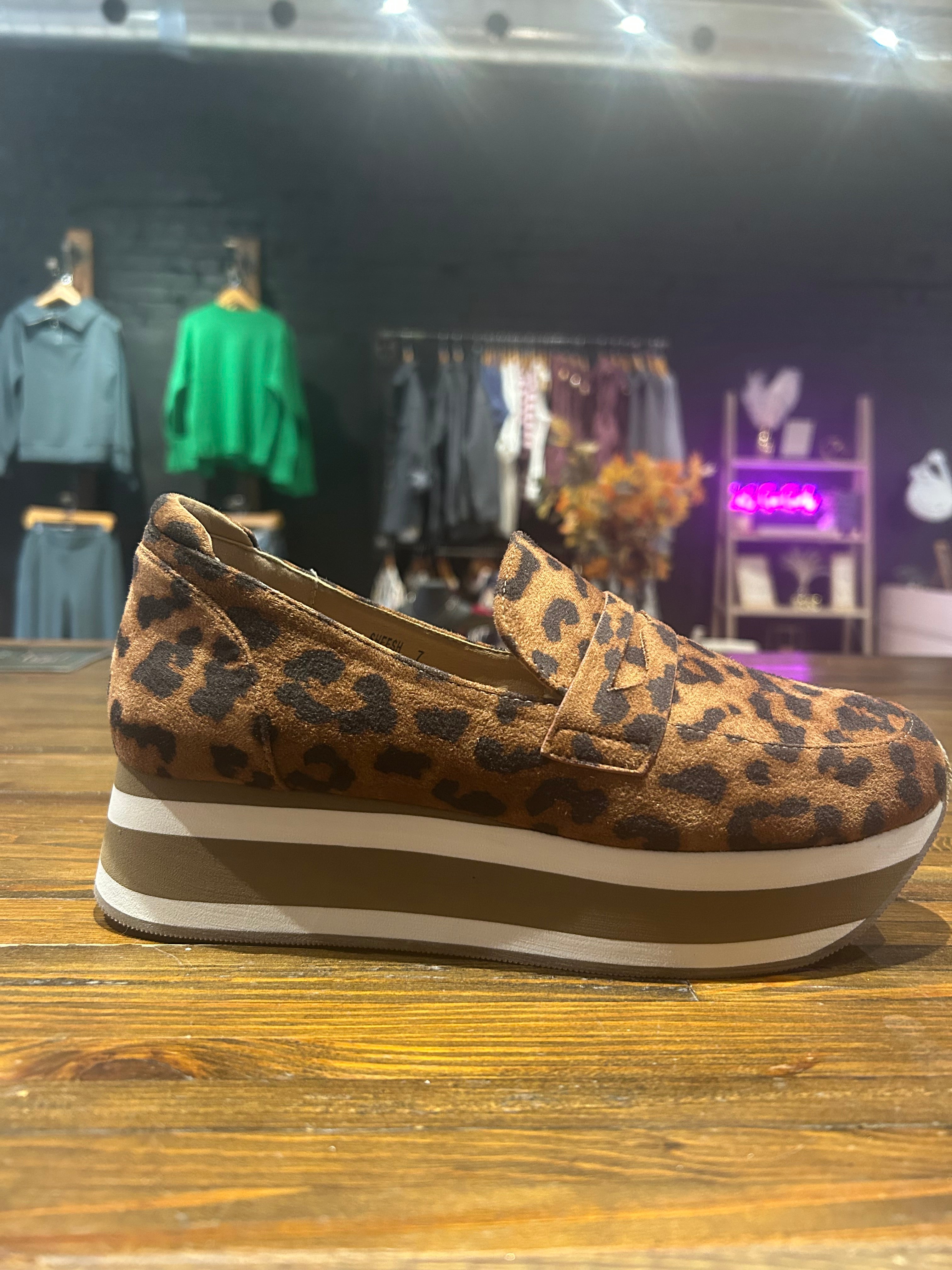 Hey Girl By Corkys Leopard Shoes-Shoes-The Funky Zebra Ames-The Funky Zebra Ames, Women's Fashion Boutique in Ames, Iowa