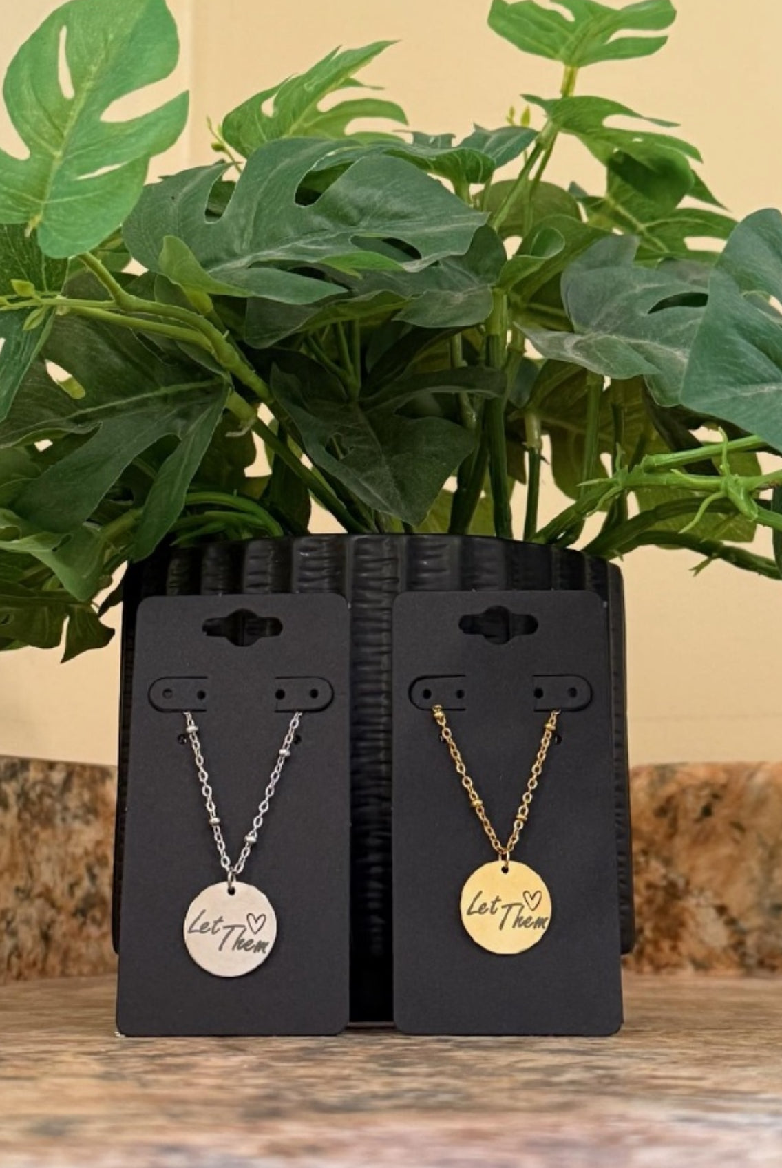 Let Them Necklace-The Funky Zebra Ames-The Funky Zebra Ames, Women's Fashion Boutique in Ames, Iowa