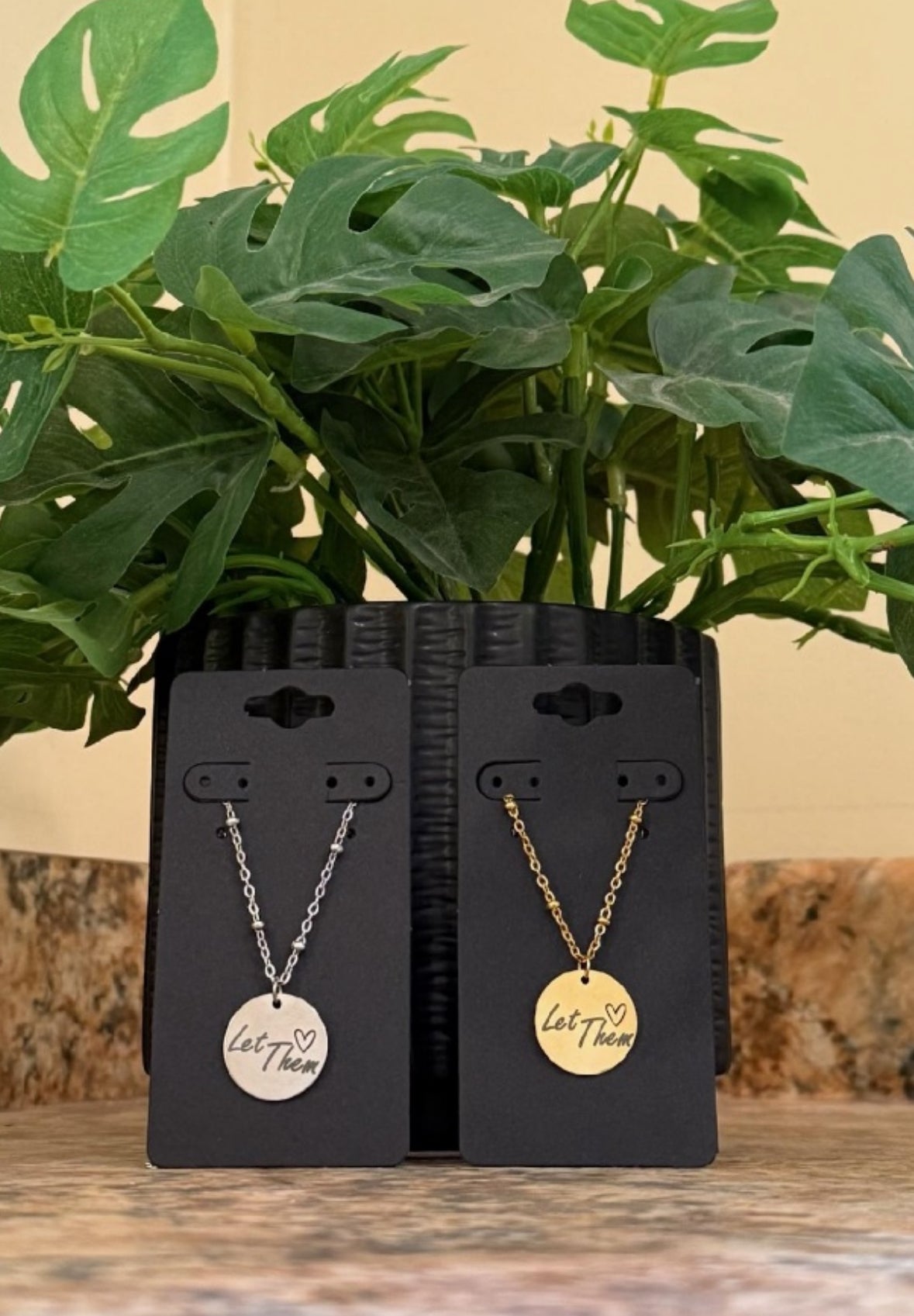 Let Them Necklace-The Funky Zebra Ames-The Funky Zebra Ames, Women's Fashion Boutique in Ames, Iowa