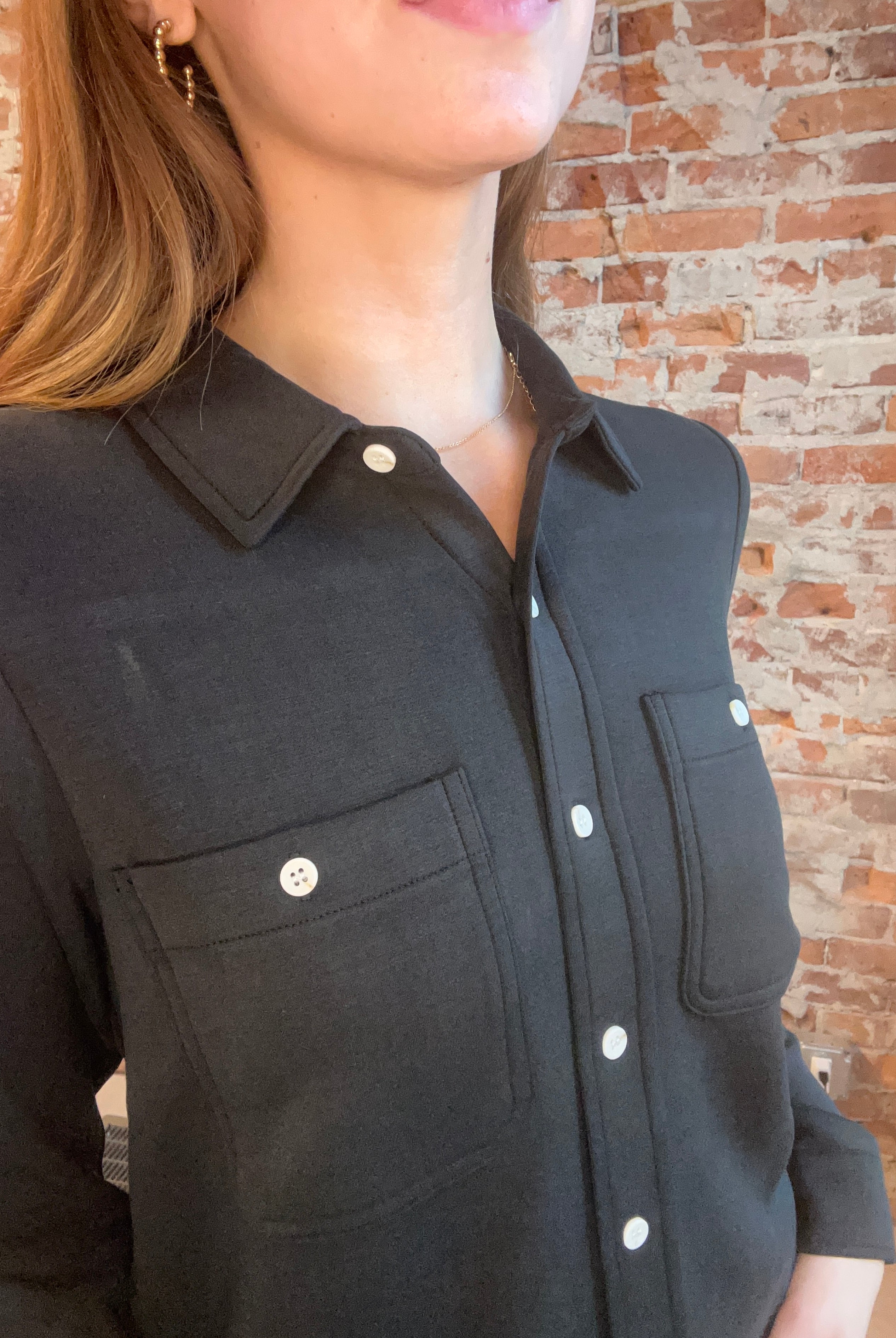 Mildred Long Sleeve Button Down-apparel-Thread and Supply-The Funky Zebra Ames, Women's Fashion Boutique in Ames, Iowa