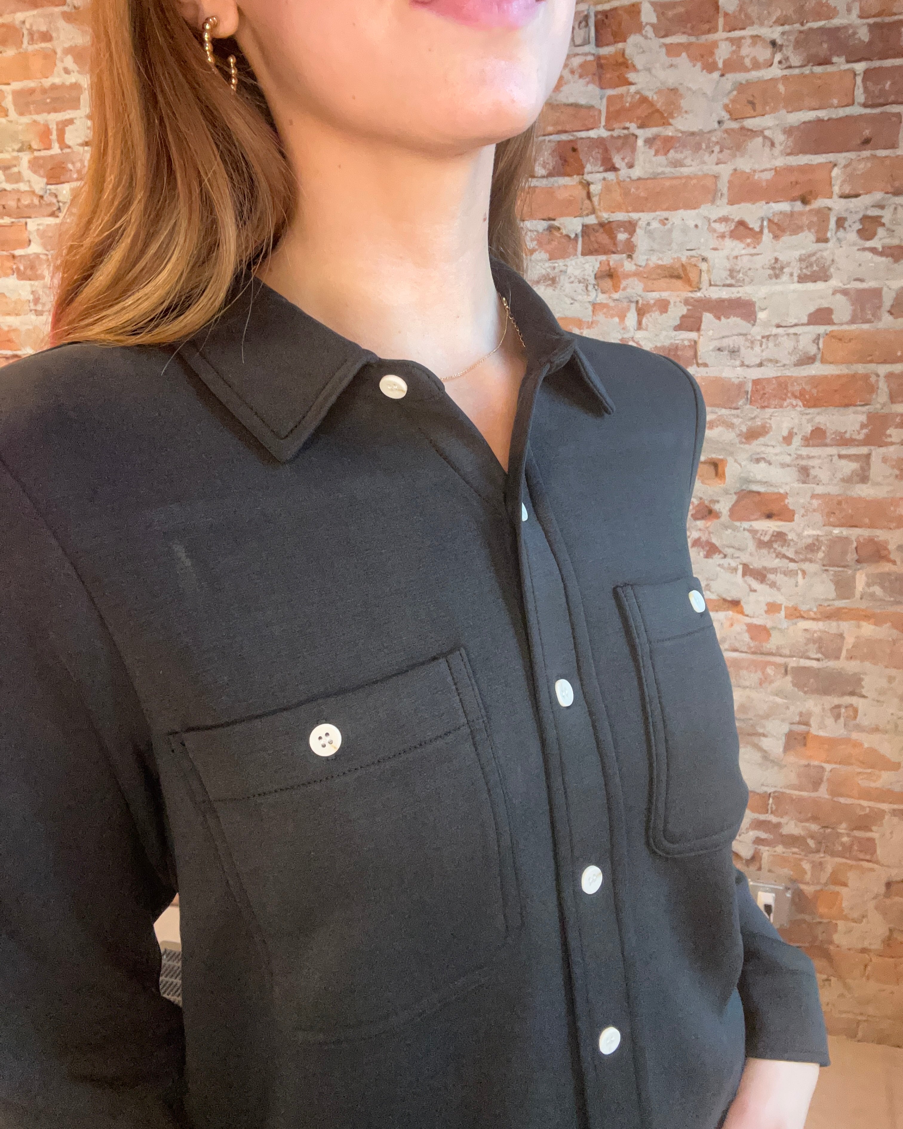 Mildred Long Sleeve Button Down-apparel-Thread and Supply-The Funky Zebra Ames, Women's Fashion Boutique in Ames, Iowa