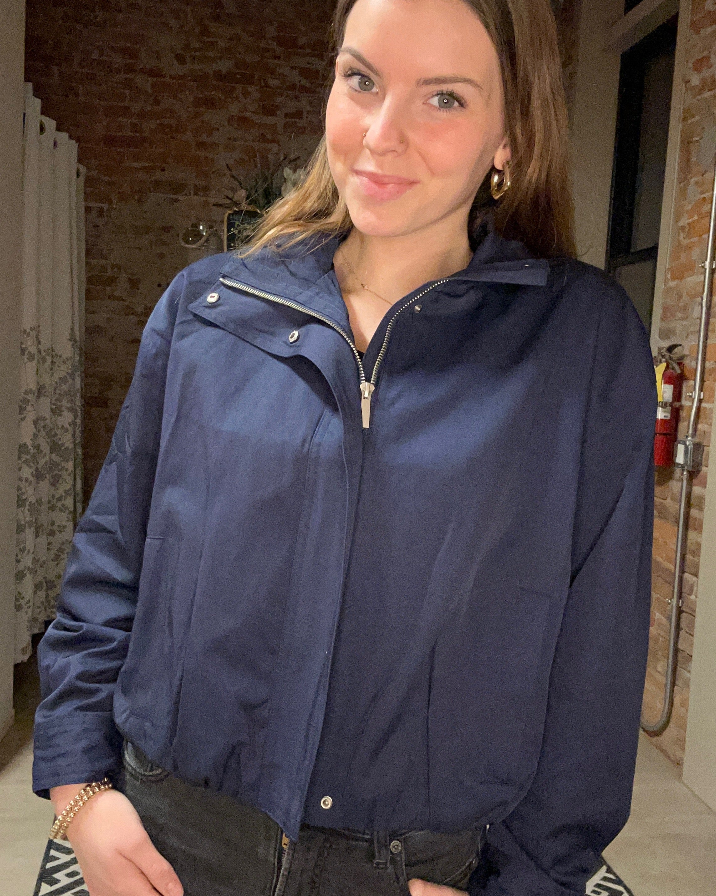 Taylor Zip Up Jacket-Jackets-Blu Pepper-The Funky Zebra Ames, Women's Fashion Boutique in Ames, Iowa