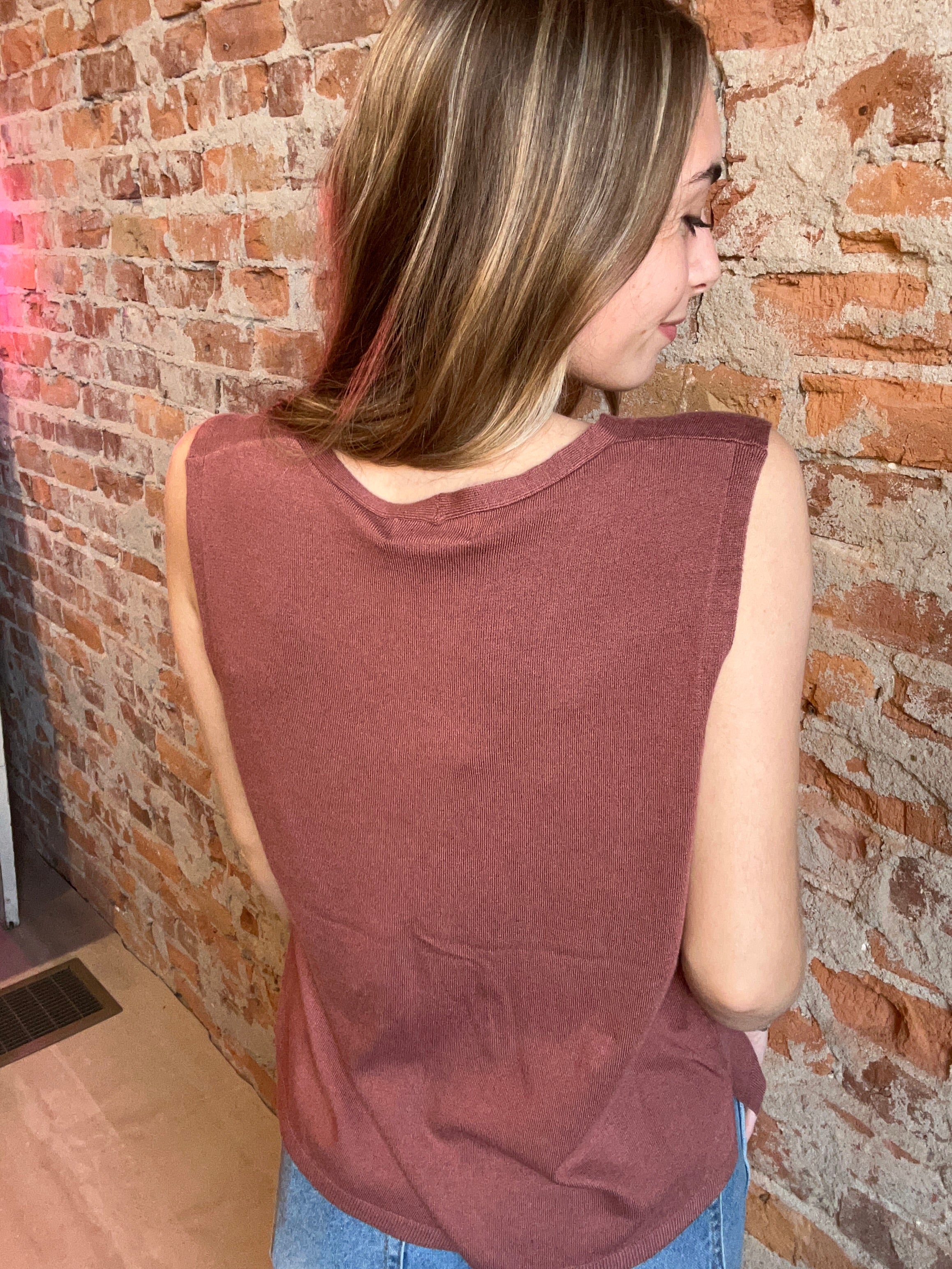 Roxy Sweater Vest-Vests-Be Cool-The Funky Zebra Ames, Women's Fashion Boutique in Ames, Iowa