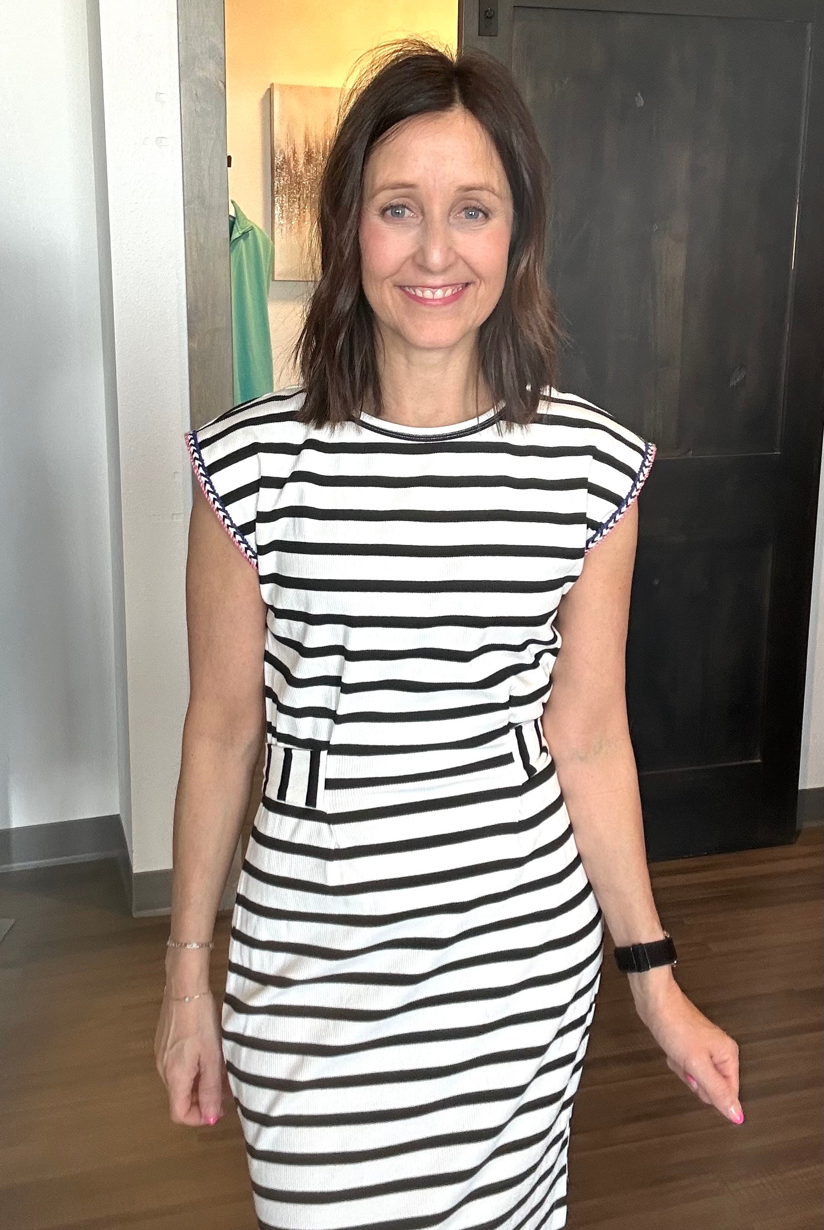 Anna Striped Dress-Dresses-The Funky Zebra Ames-The Funky Zebra Ames, Women's Fashion Boutique in Ames, Iowa