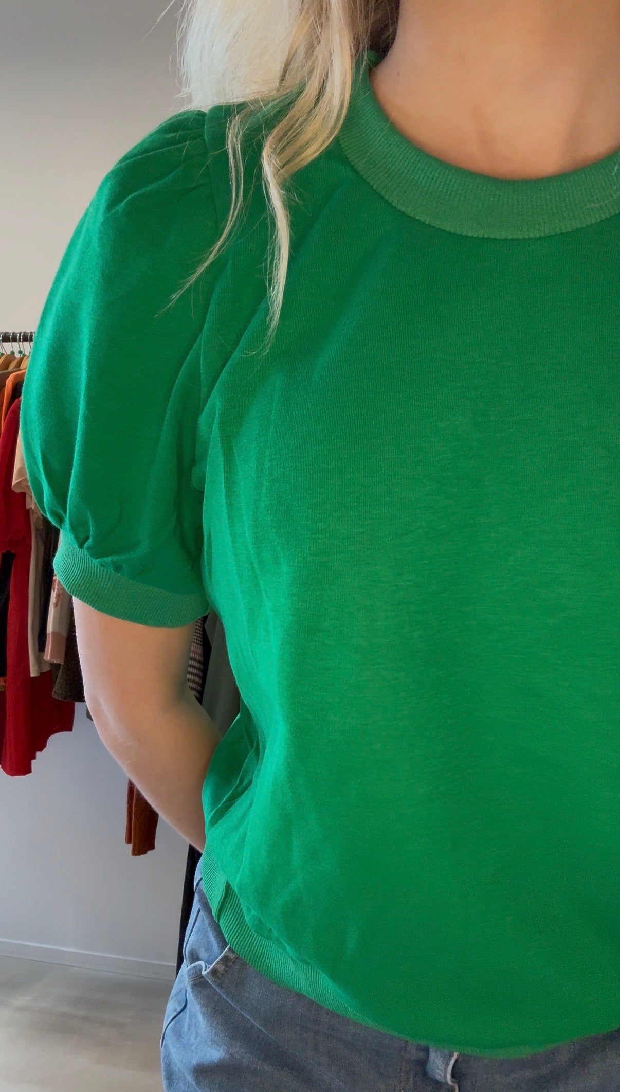 Lottie Puff Sleeve Pullover-apparel-Glam-The Funky Zebra Ames, Women's Fashion Boutique in Ames, Iowa