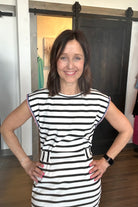 Anna Striped Dress-Dresses-The Funky Zebra Ames-The Funky Zebra Ames, Women's Fashion Boutique in Ames, Iowa