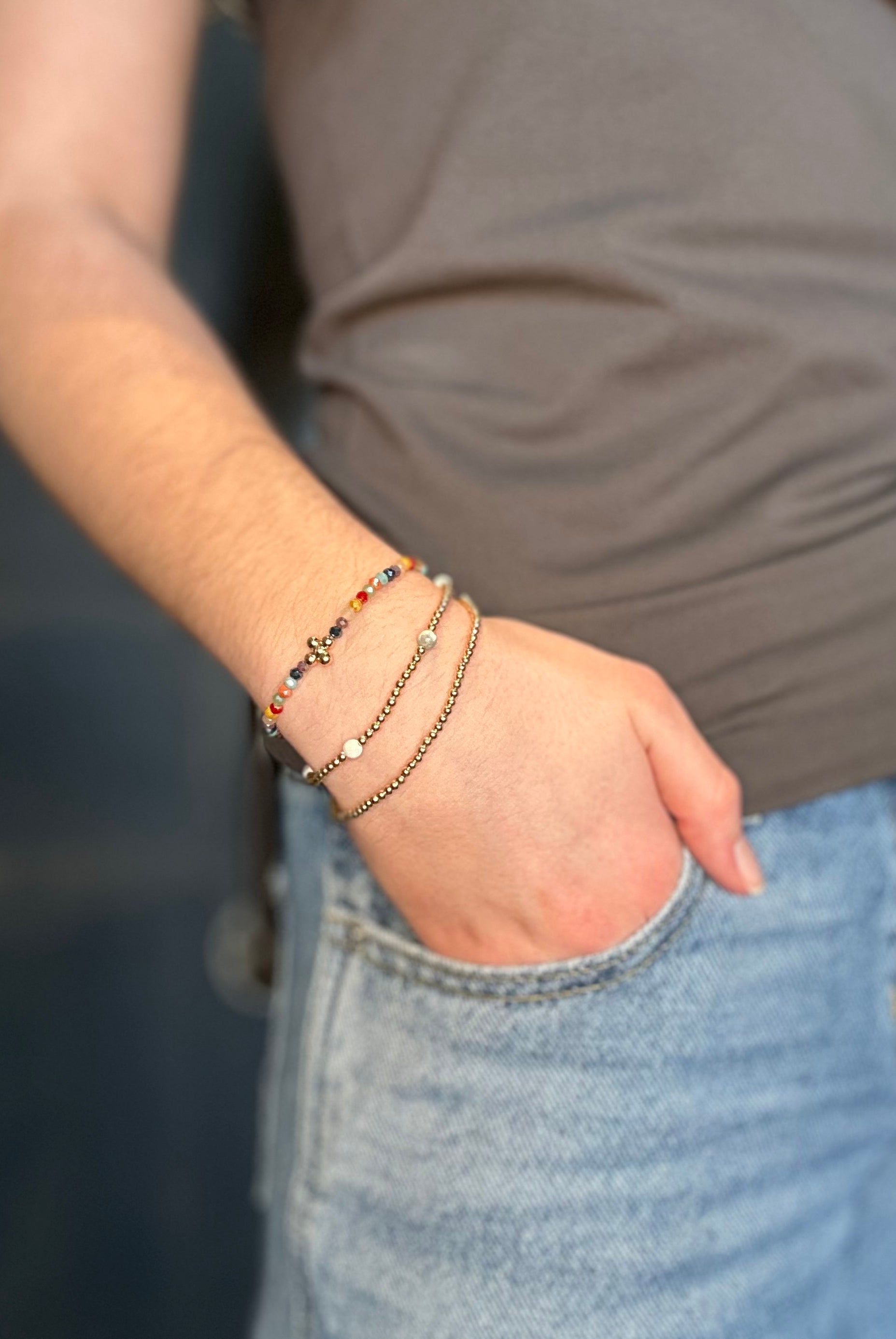 $2.99 Beaded Bracelet-Accessories-The Funky Zebra Ames-The Funky Zebra Ames, Women's Fashion Boutique in Ames, Iowa