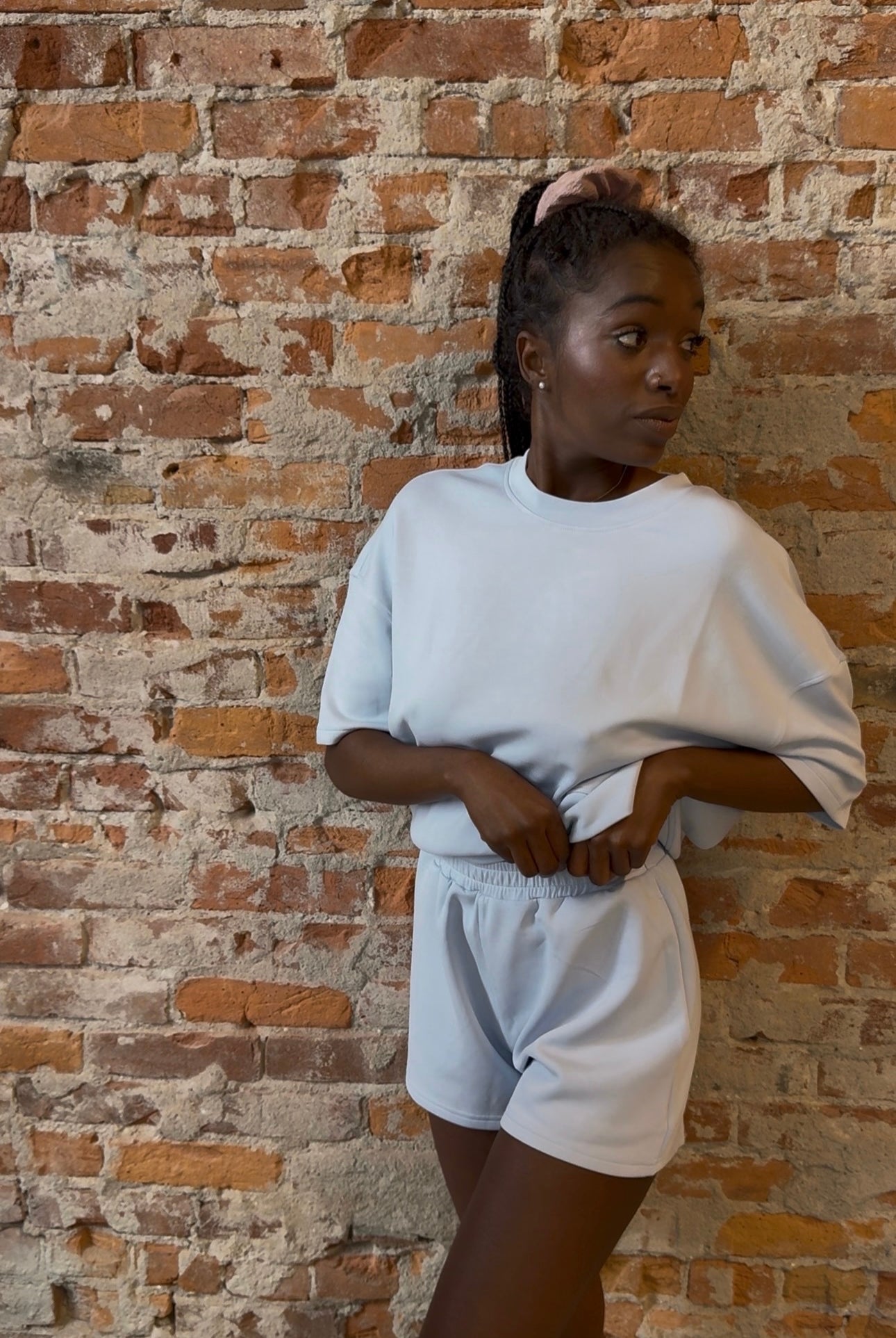 Laguna Scuba Lounge Set-apparel-Mono B-The Funky Zebra Ames, Women's Fashion Boutique in Ames, Iowa