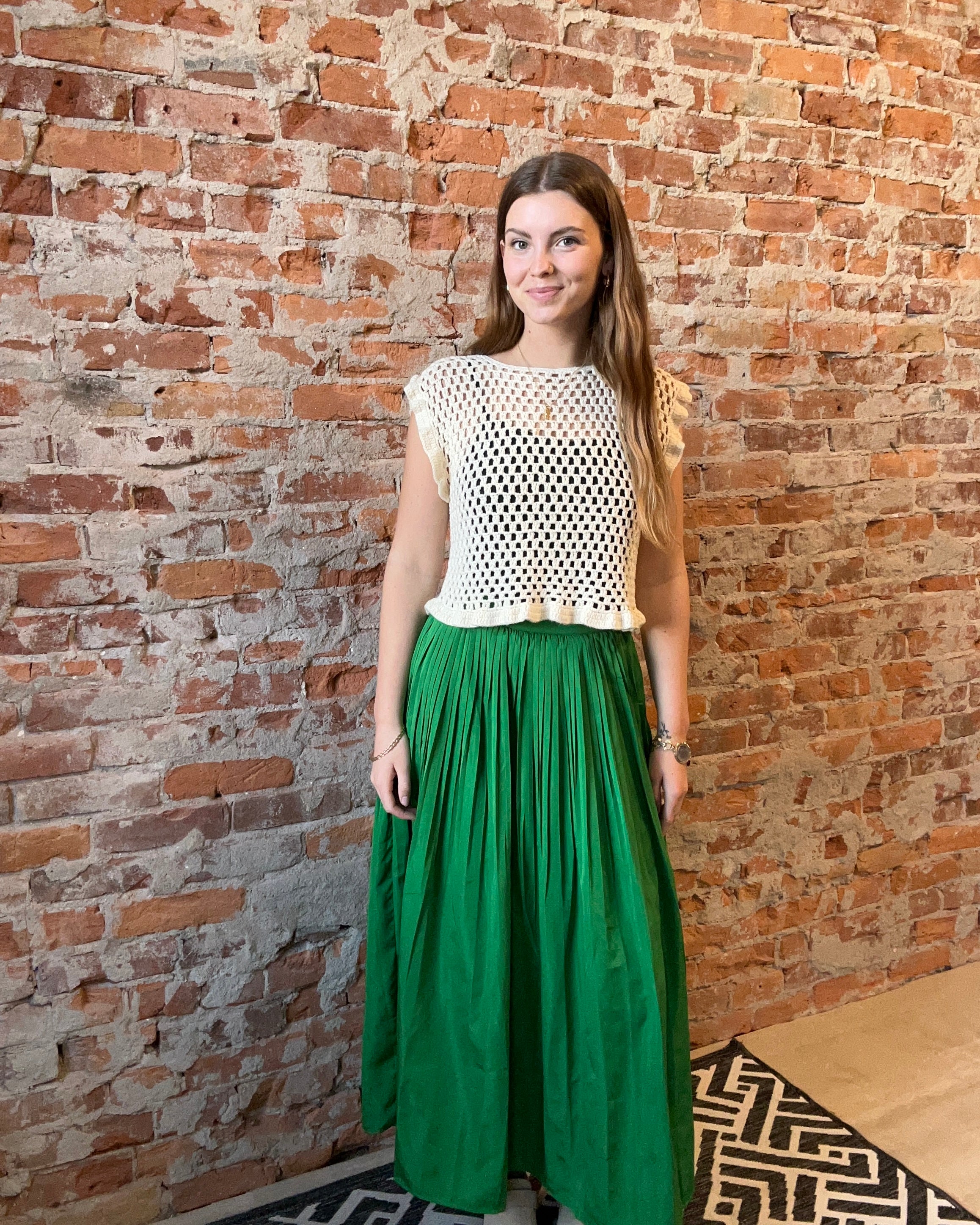 Talia Pleated Midi A-Line Skirt-apparel-Pinch-The Funky Zebra Ames, Women's Fashion Boutique in Ames, Iowa