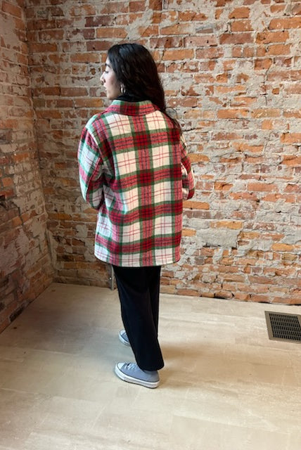 Christmas Shacket-Jackets-Panache Apparel Co.-The Funky Zebra Ames, Women's Fashion Boutique in Ames, Iowa