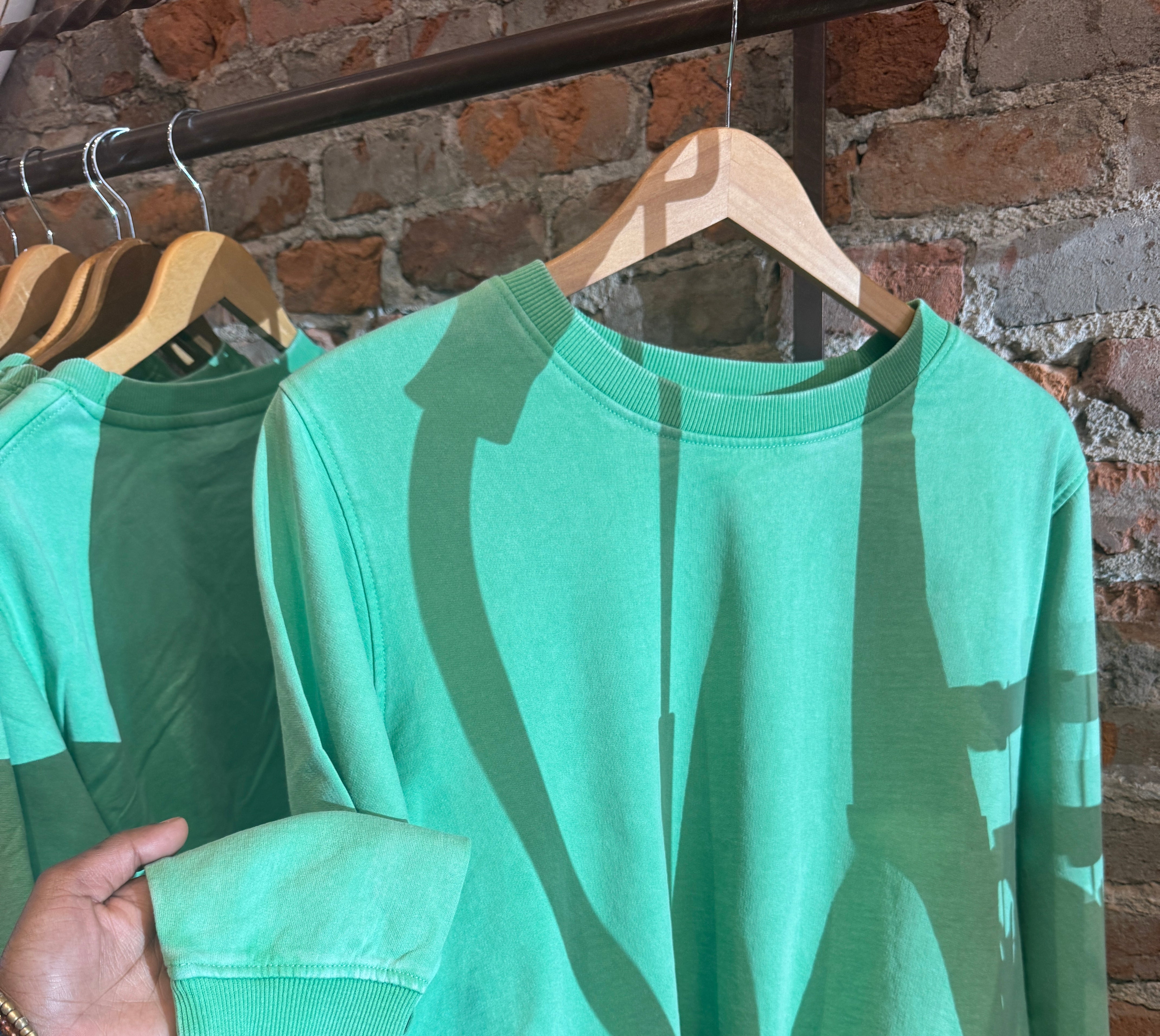 Sandra Bubble Hem Pullover-apparel-Mono B-The Funky Zebra Ames, Women's Fashion Boutique in Ames, Iowa