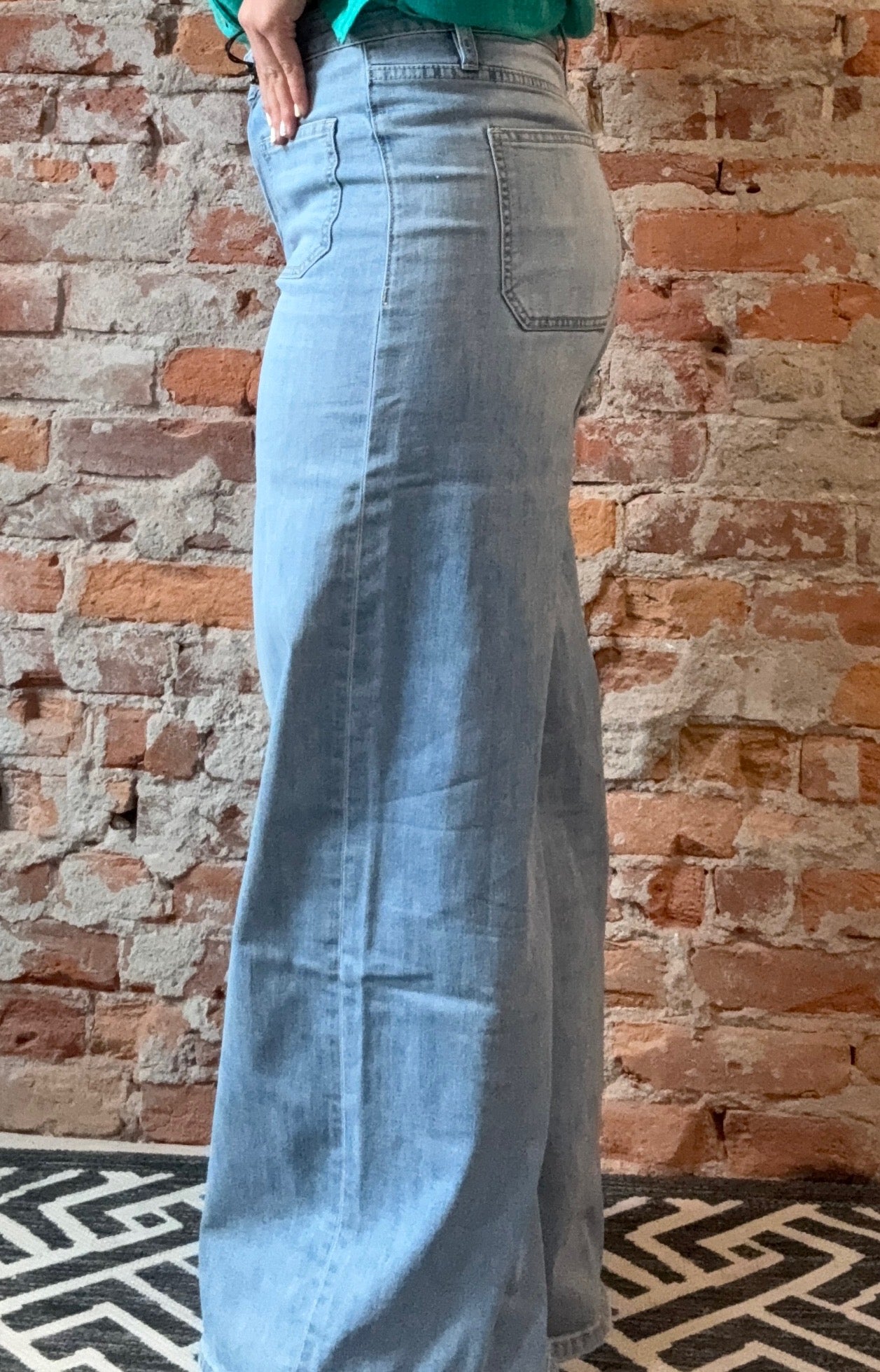 Lydia High Rise Wide Leg Patch Pocket Jeans-Mica-The Funky Zebra Ames, Women's Fashion Boutique in Ames, Iowa