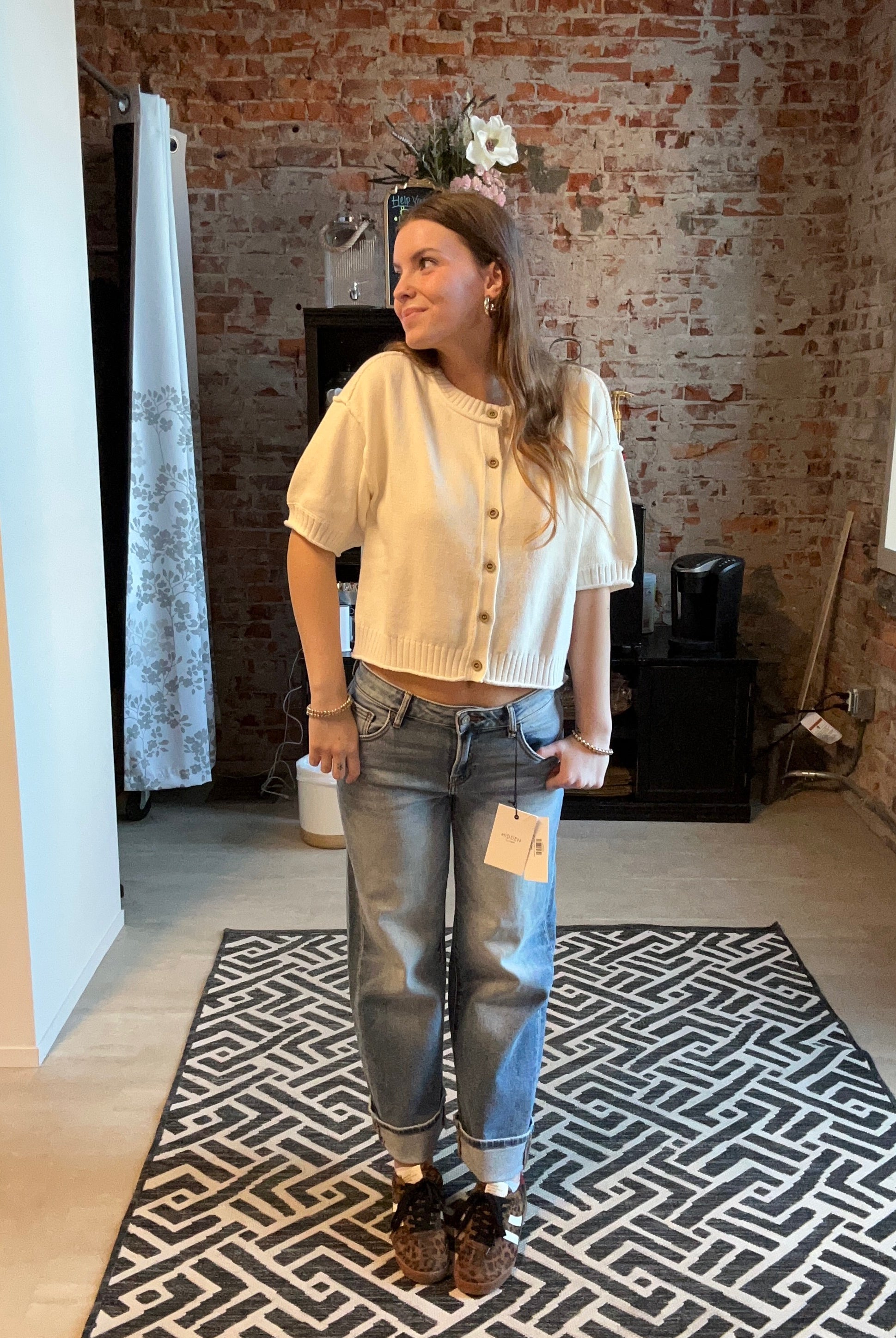 Joanna Cuffed Jean-Jeans-Hidden-The Funky Zebra Ames, Women's Fashion Boutique in Ames, Iowa
