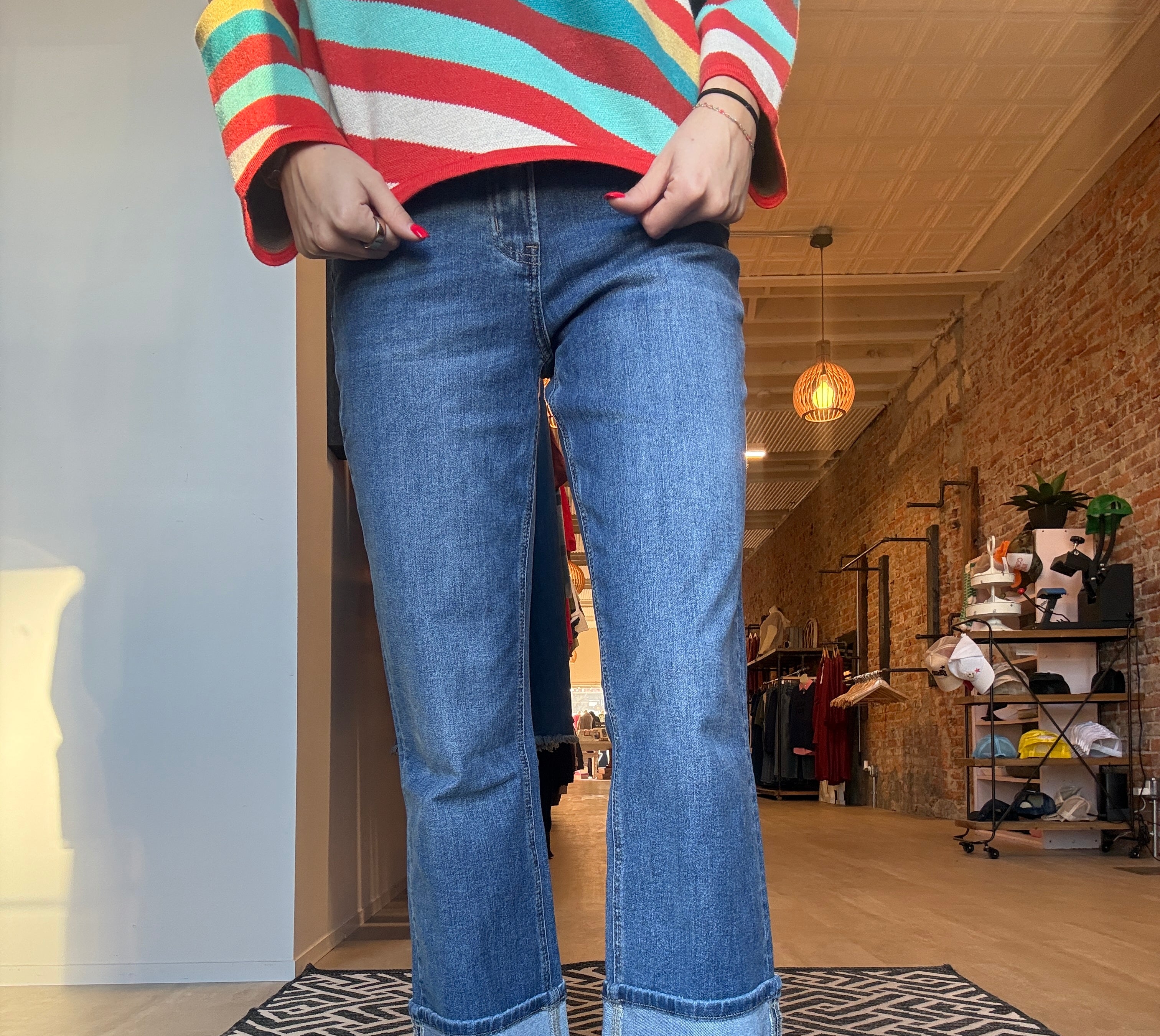 Benny Straight Leg Jeans-Jeans-Veveret-The Funky Zebra Ames, Women's Fashion Boutique in Ames, Iowa