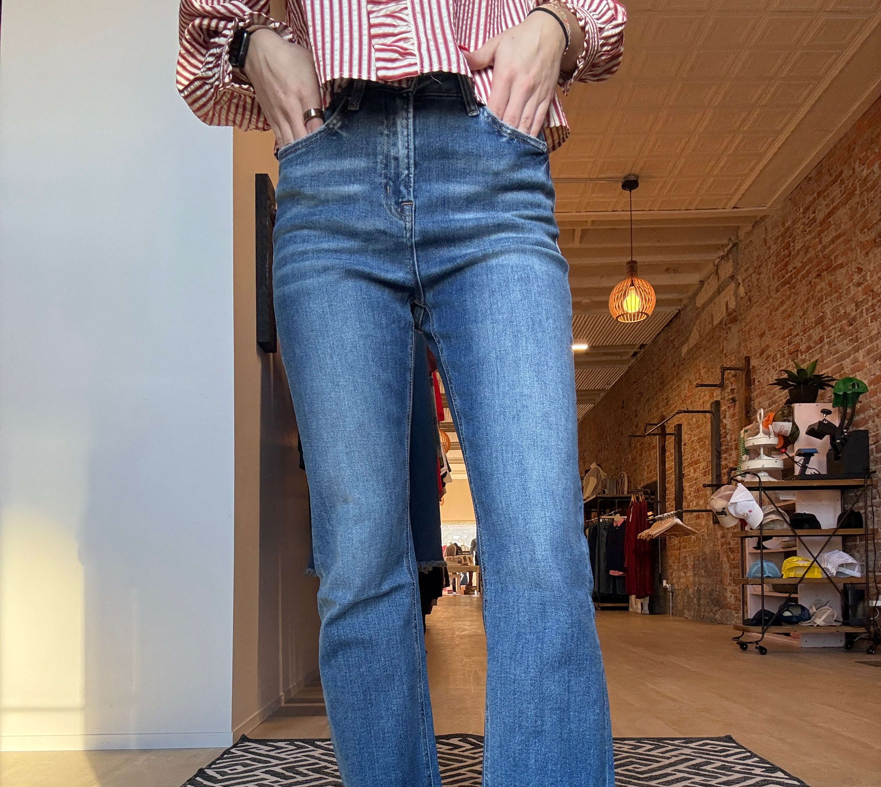 Mica Super High Straight Leg Jean-Jeans-Mica-The Funky Zebra Ames, Women's Fashion Boutique in Ames, Iowa
