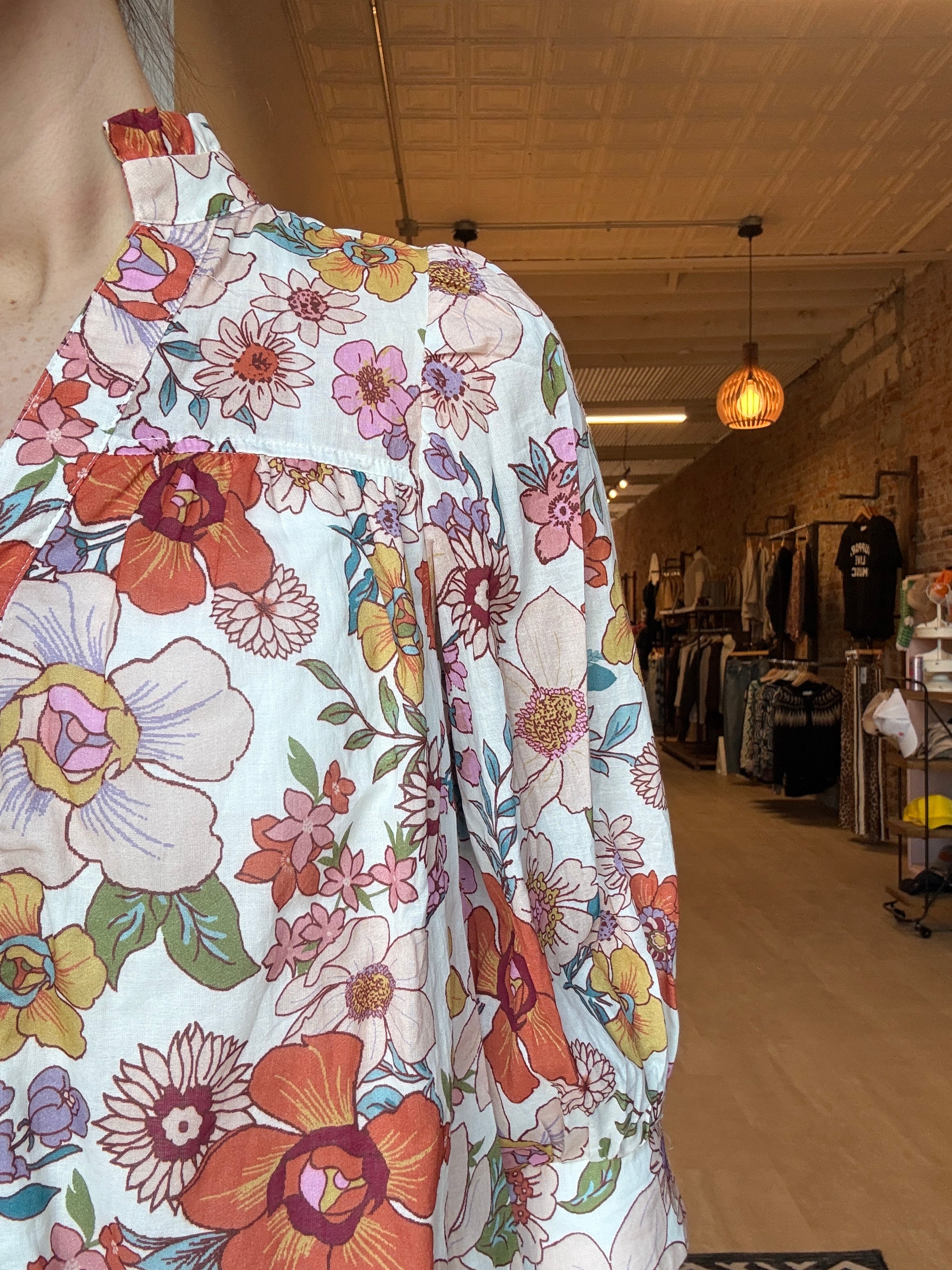 Floral Fun Blouse-Long Sleeves-fate-The Funky Zebra Ames, Women's Fashion Boutique in Ames, Iowa