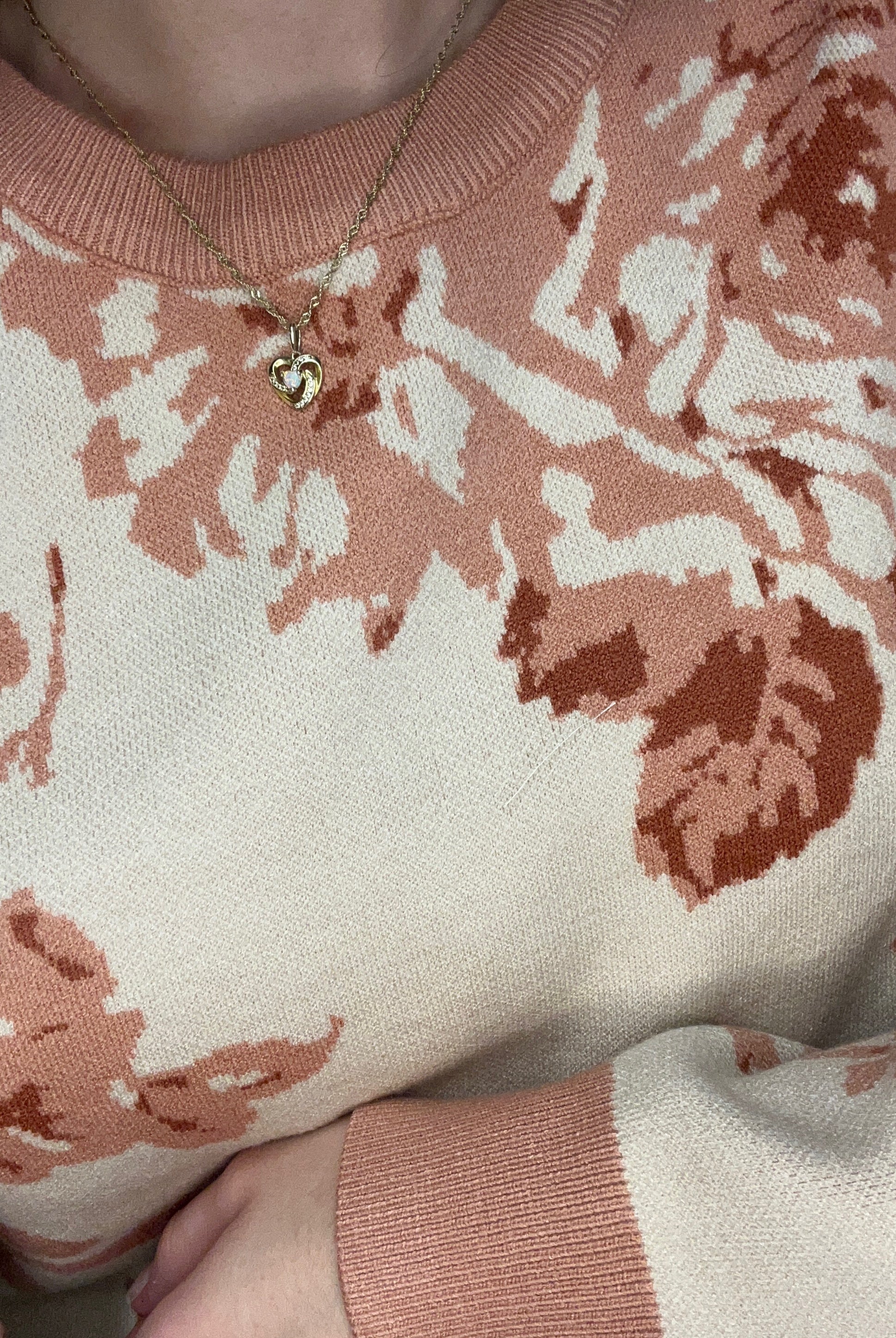 Jenni Salmon Sweater-Sweaters-Staccato-The Funky Zebra Ames, Women's Fashion Boutique in Ames, Iowa