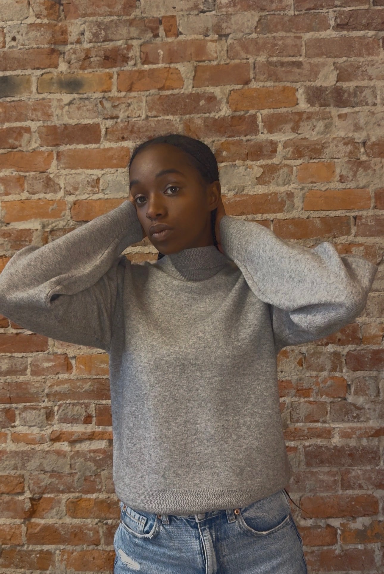 Andie Puff Sleeve Sweater-Sweaters-&MERCI-The Funky Zebra Ames, Women's Fashion Boutique in Ames, Iowa