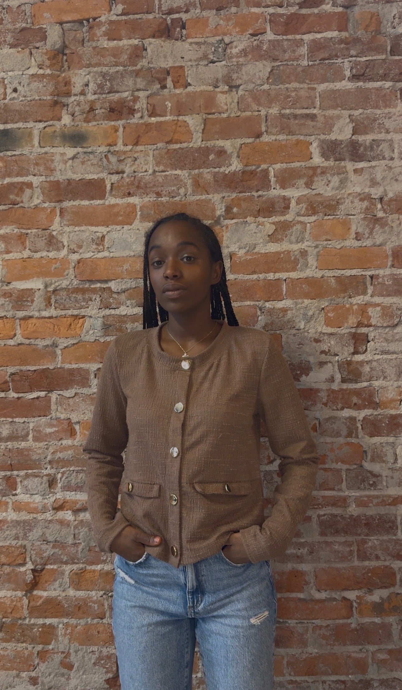 Aurora Long Sleeve Button Cardigan-Cardigans-The Funky Zebra Ames-The Funky Zebra Ames, Women's Fashion Boutique in Ames, Iowa