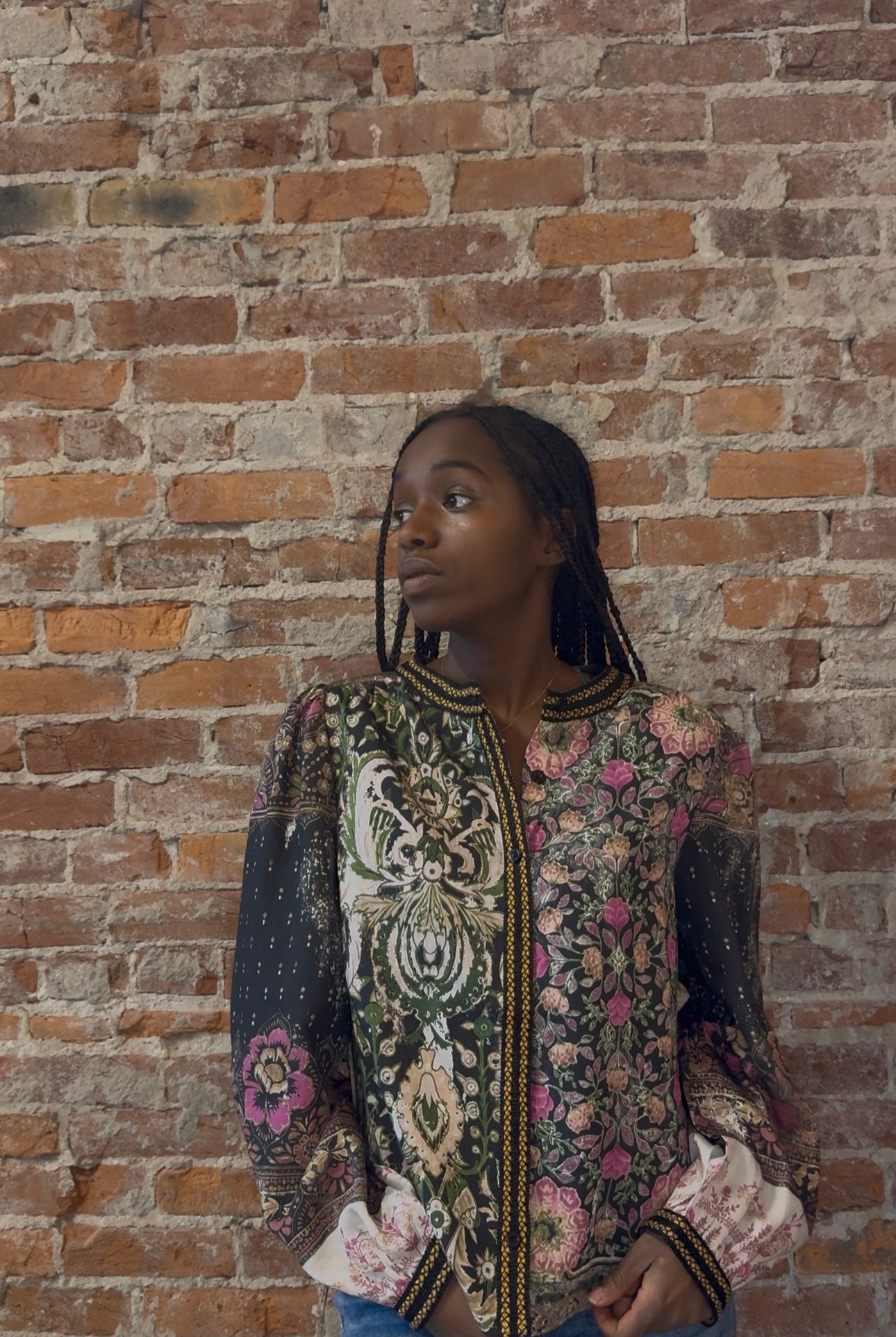 PATCHWORK CROCHET TOP-Long Sleeves-&MERCI-The Funky Zebra Ames, Women's Fashion Boutique in Ames, Iowa