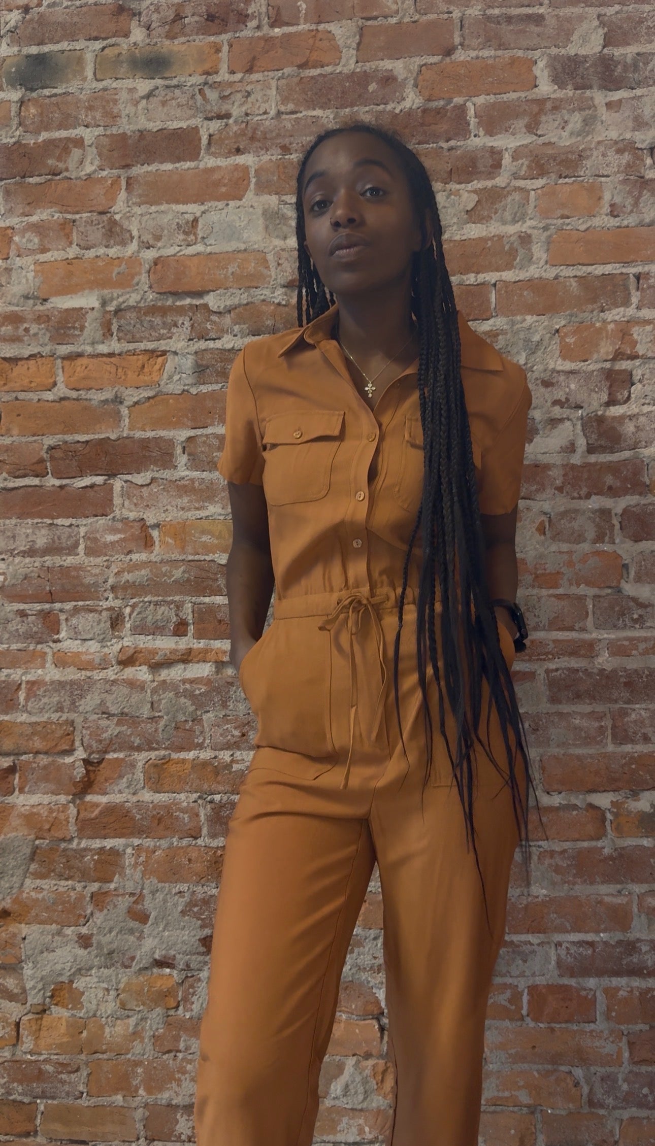 Frisco Utility Jumpsuit-Jumpsuits-Skies Are Blue-The Funky Zebra Ames, Women's Fashion Boutique in Ames, Iowa