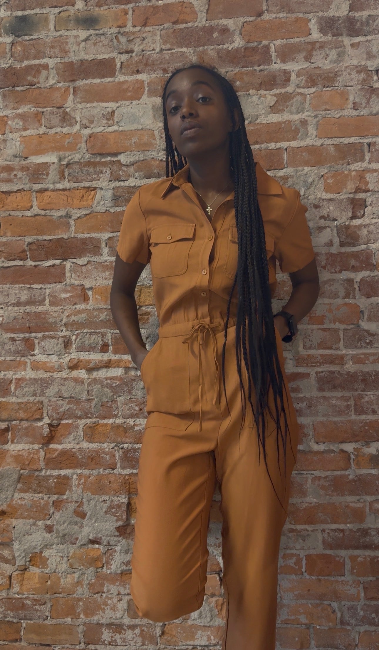 Frisco Utility Jumpsuit-Jumpsuits-Skies Are Blue-The Funky Zebra Ames, Women's Fashion Boutique in Ames, Iowa