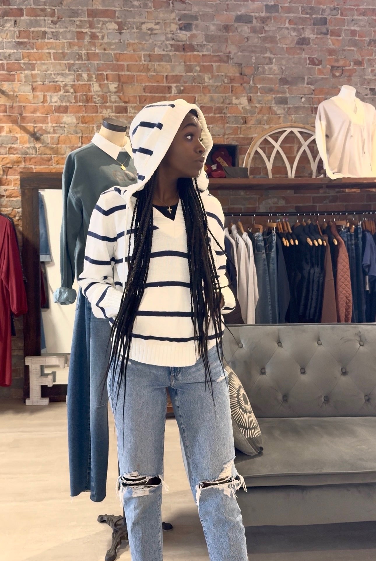 Rylee Hoodie-Sweaters-Thread and Supply-The Funky Zebra Ames, Women's Fashion Boutique in Ames, Iowa