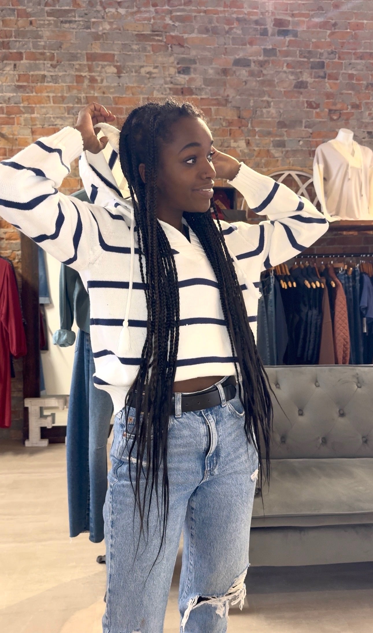 Rylee Hoodie-Sweaters-Thread and Supply-The Funky Zebra Ames, Women's Fashion Boutique in Ames, Iowa