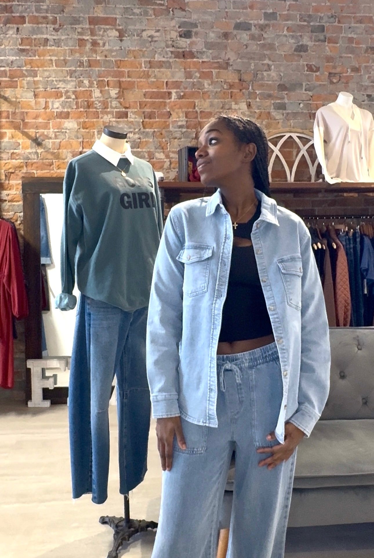 Raylynn Shirt-Outerwear-Thread and Supply-The Funky Zebra Ames, Women's Fashion Boutique in Ames, Iowa