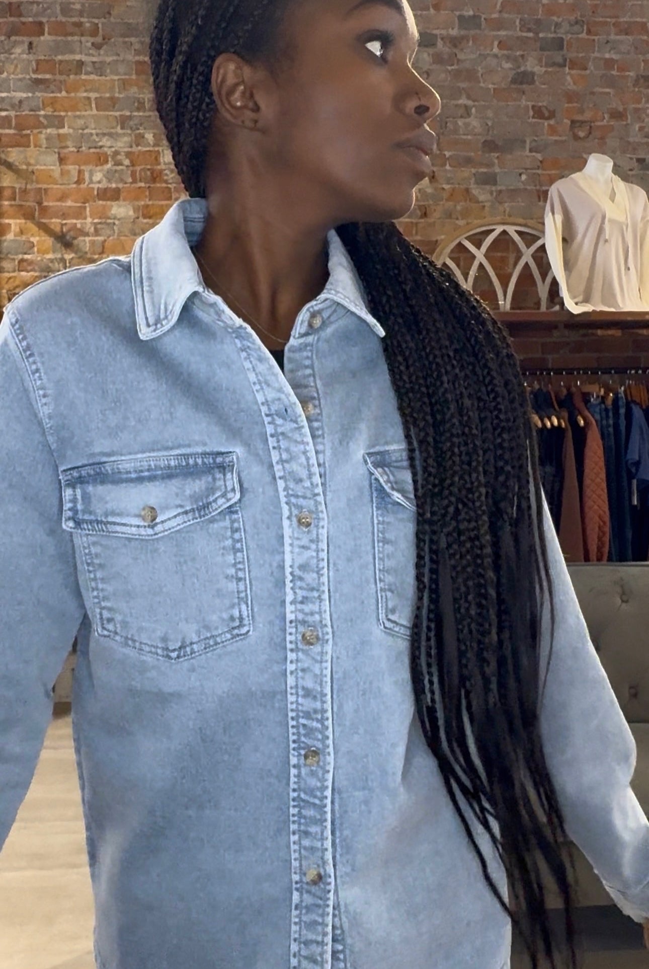 Raylynn Shirt-Outerwear-Thread and Supply-The Funky Zebra Ames, Women's Fashion Boutique in Ames, Iowa