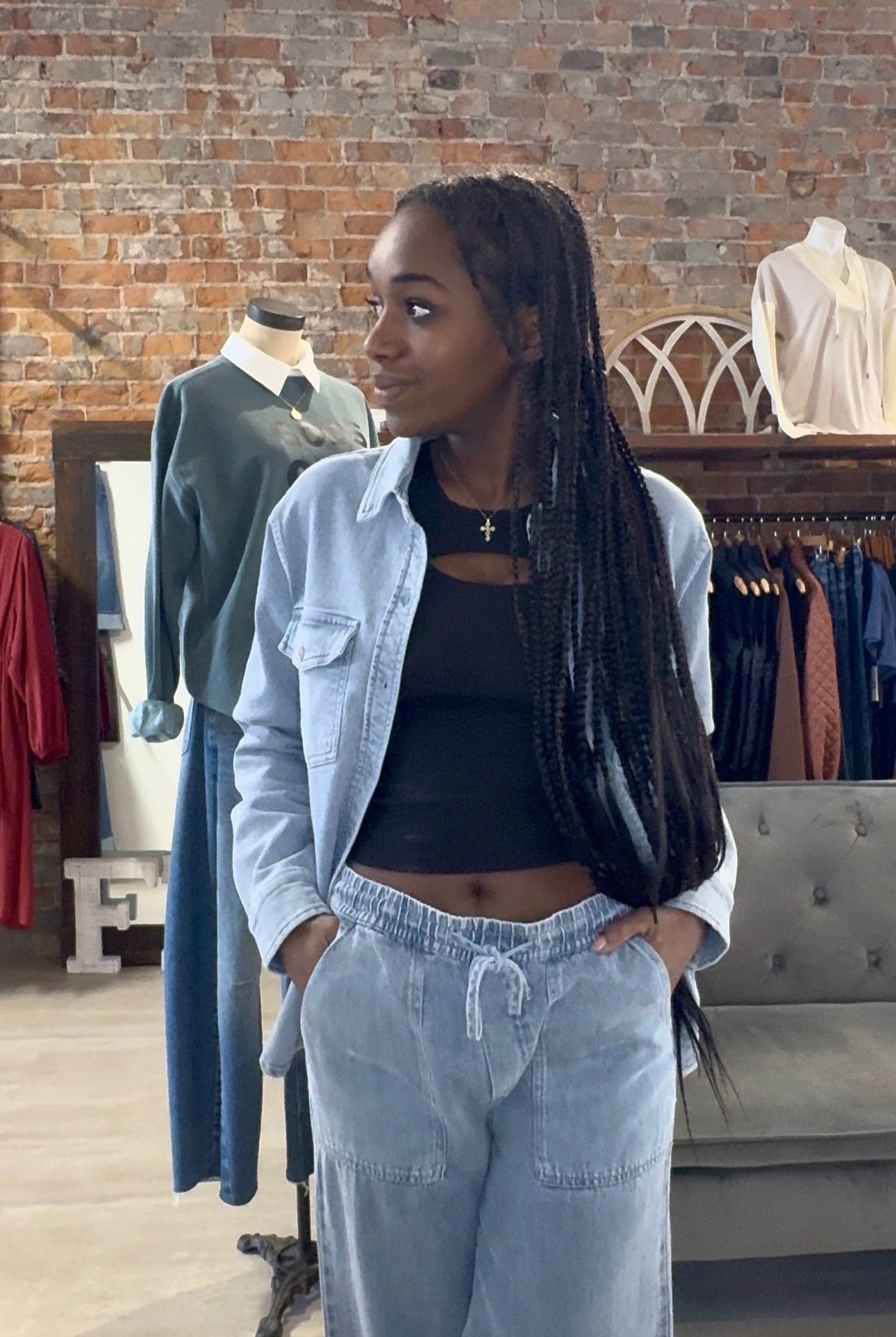 Raylynn Shirt-Outerwear-Thread and Supply-The Funky Zebra Ames, Women's Fashion Boutique in Ames, Iowa