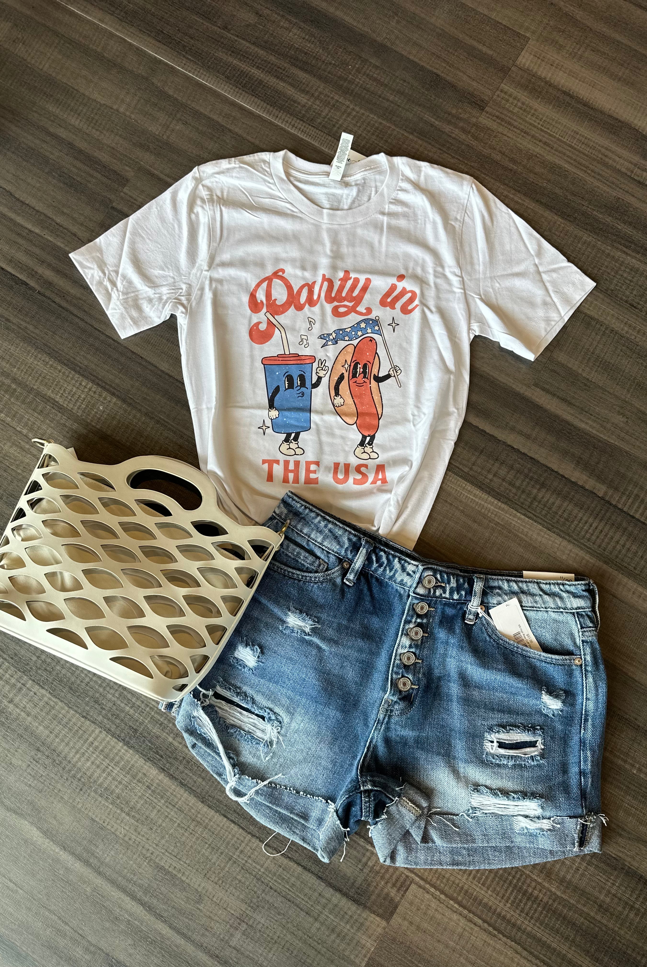 MN Party in the USA-Graphic Tee's-Ocean and 7th-The Funky Zebra Ames, Women's Fashion Boutique in Ames, Iowa
