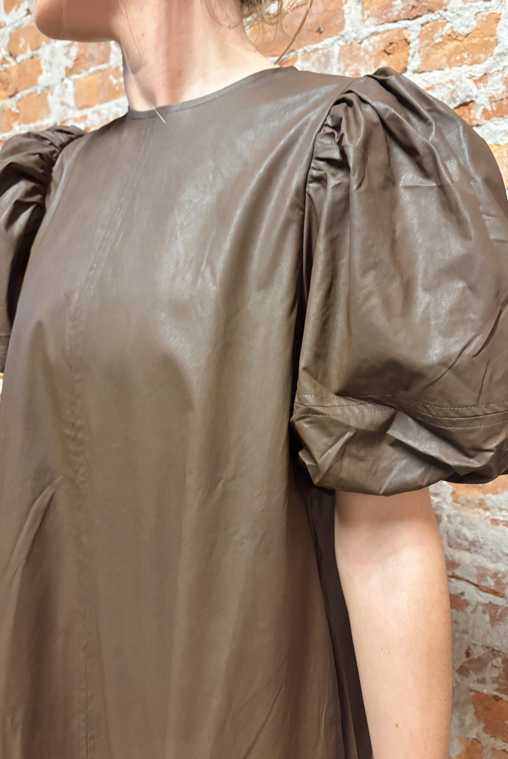 Katerina Leather Tunic Dress-Dresses-Pinch-The Funky Zebra Ames, Women's Fashion Boutique in Ames, Iowa