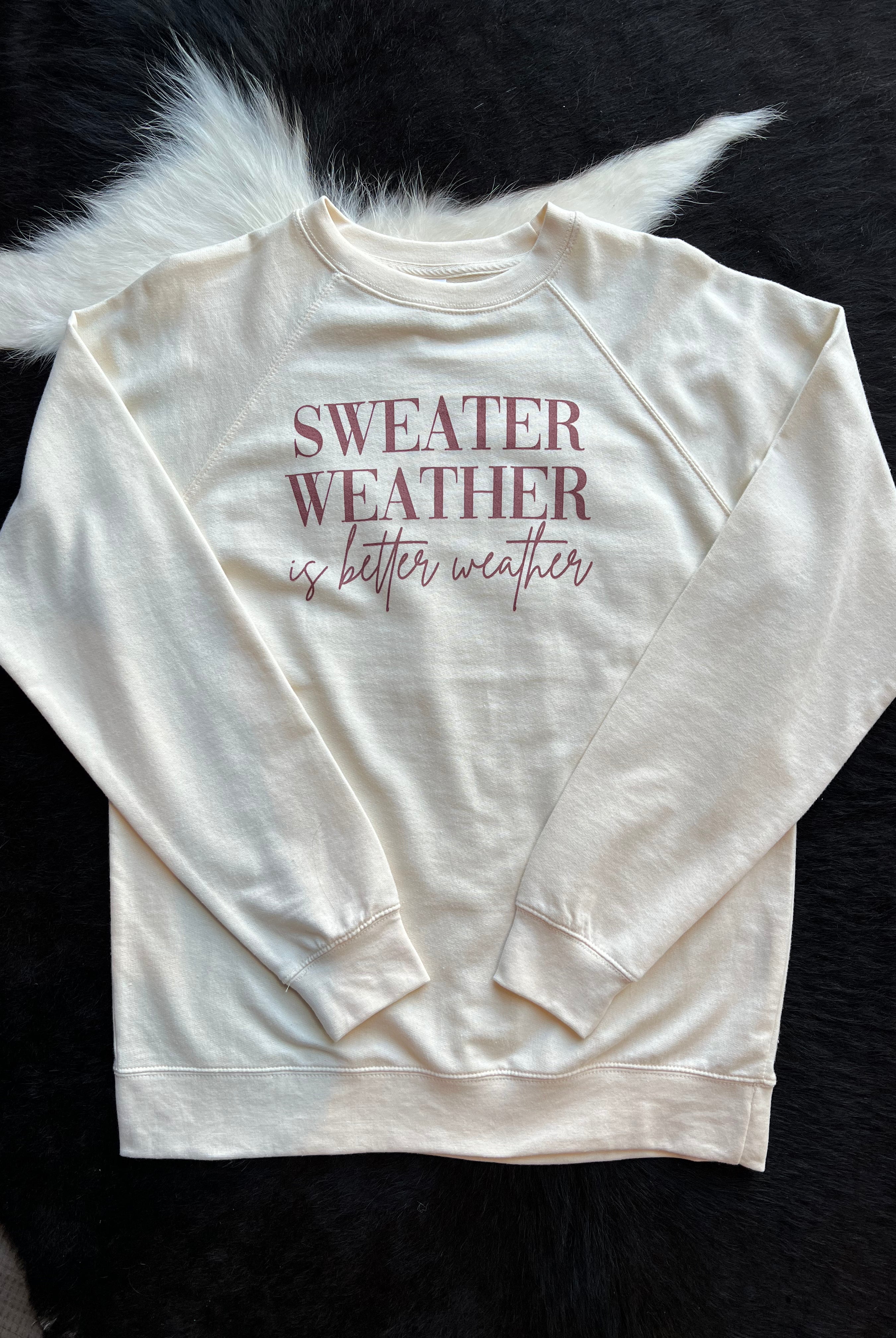 Sweater Weather Crewneck-Sweaters-The Funky Zebra Ames-The Funky Zebra Ames, Women's Fashion Boutique in Ames, Iowa