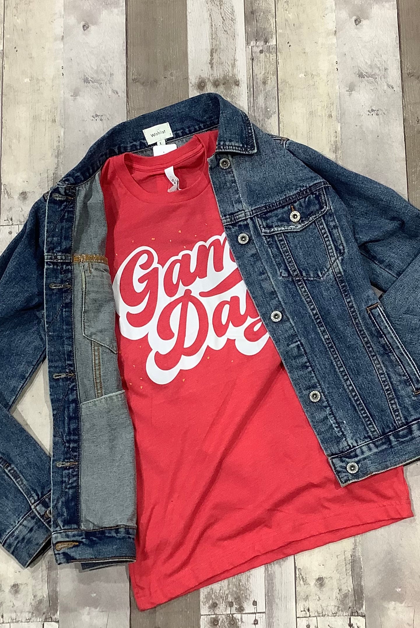 MN Medium wash denim jacket-Jackets-The Funky Zebra Ames-The Funky Zebra Ames, Women's Fashion Boutique in Ames, Iowa