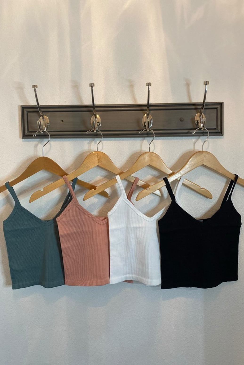 MN Ribbed V Neck Cami-Camis-The Funky Zebra Ames-The Funky Zebra Ames, Women's Fashion Boutique in Ames, Iowa