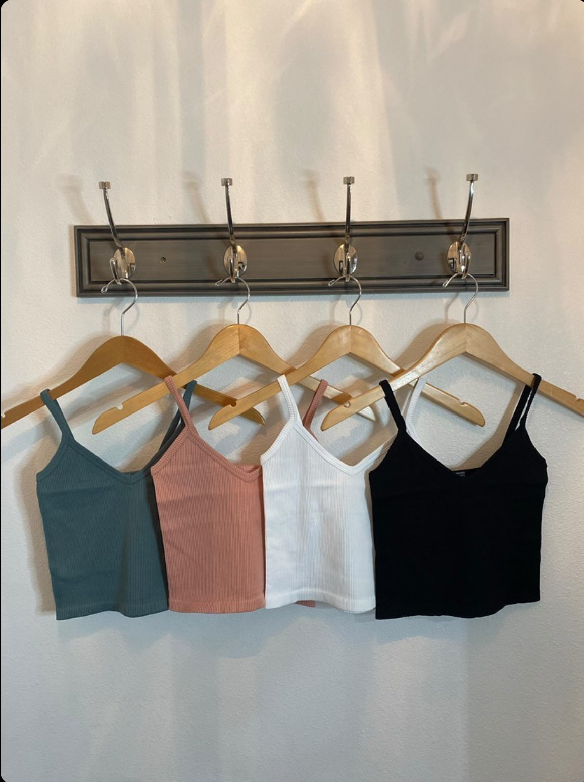 MN Ribbed V Neck Cami-Camis-The Funky Zebra Ames-The Funky Zebra Ames, Women's Fashion Boutique in Ames, Iowa