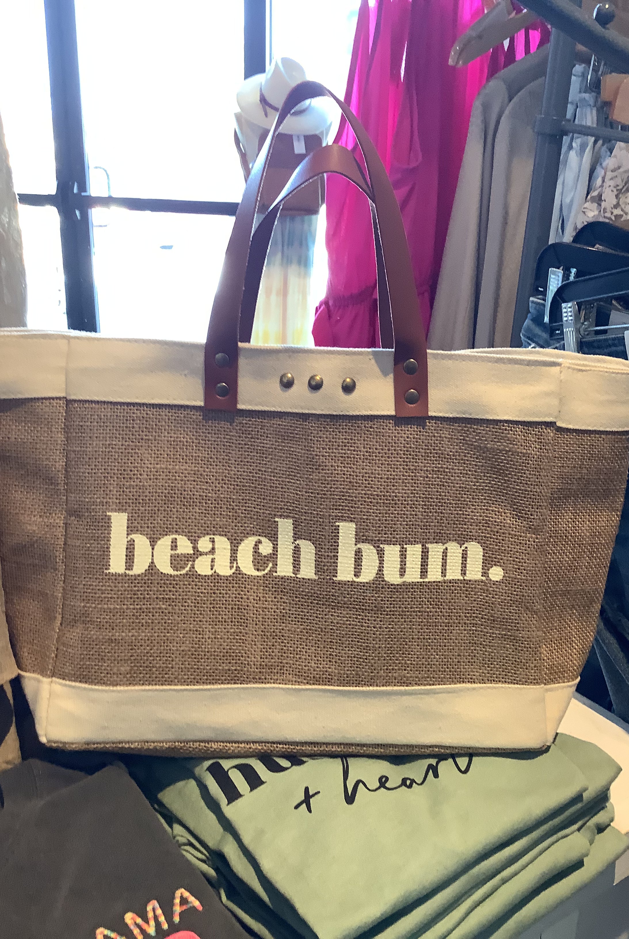 MN Beach Bum Tote-Tote Bags-The Funky Zebra Ames-The Funky Zebra Ames, Women's Fashion Boutique in Ames, Iowa