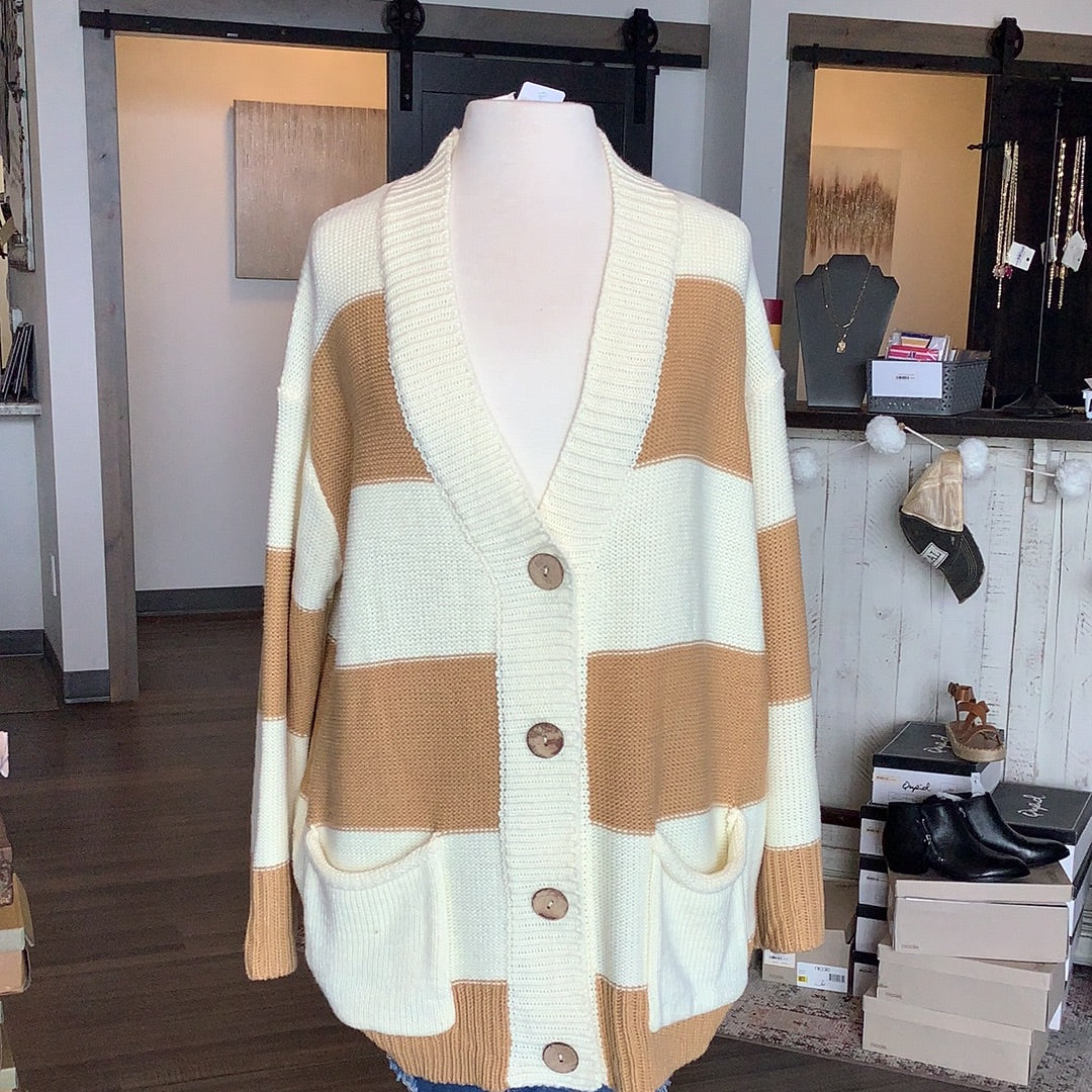MN OS Mustard Cardigan-Cardigans-The Funky Zebra Ames-The Funky Zebra Ames, Women's Fashion Boutique in Ames, Iowa